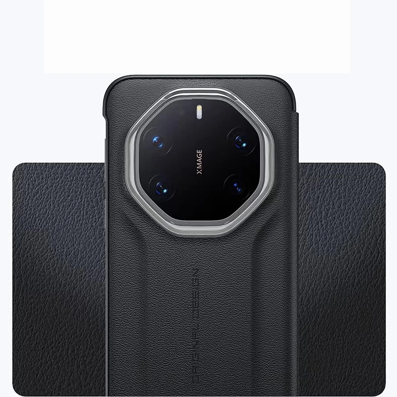 Etui do Huawei Mate 80 Pro Max/80 Pro/80, przezroczyste okno z klapką skórzane etui na całe ciało ochrona przed wstrząsami, czerwony, 80 Pro