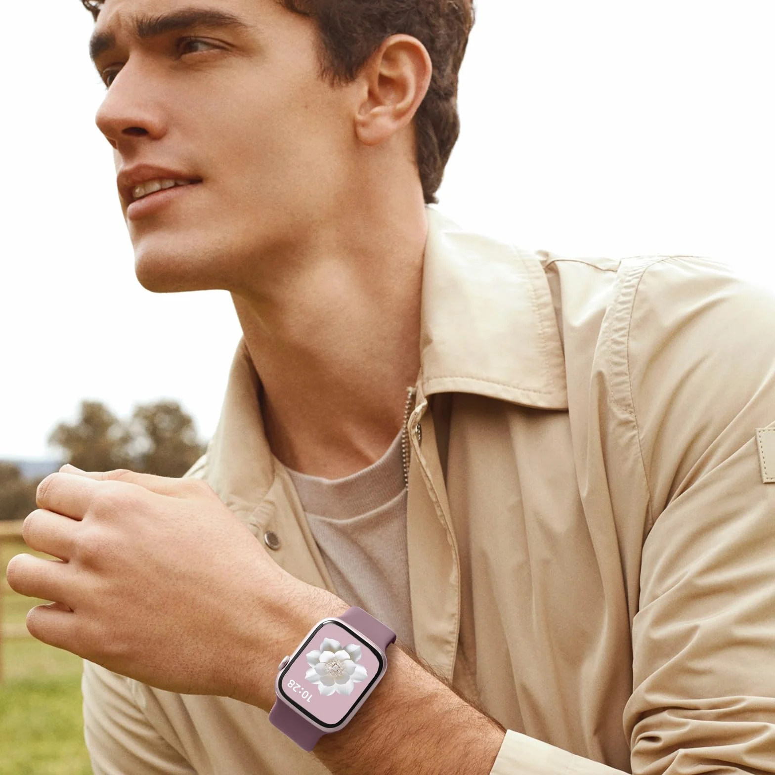 Dirrelo Pasek kompatybilny z Apple Watch 42 mm, 41 mm, 40 mm, 38 mm, 46 mm, 45 mm, 44 mm, 42 mm, 49 mm, dla kobiet i mężczyzn, miękki silikonowy pasek sportowy do iWatch SE Ultra 2 Series 10 9 8 7 6 5