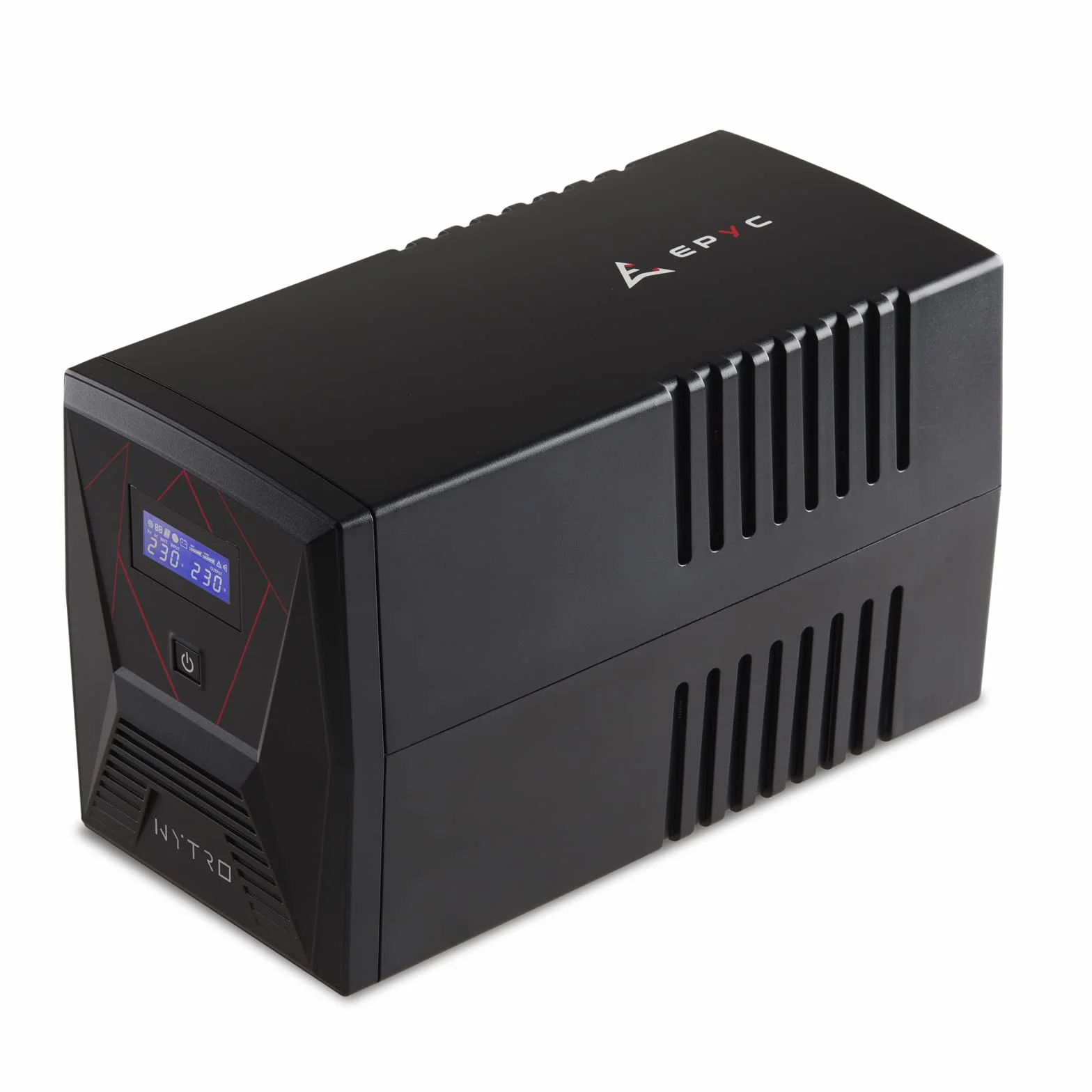 EPYC® NYTRO – UPS Czysta Sinusoida, UPS do Komputerów do Gier, Aktywne Zasilanie PFC, MAC, i Konsol do Gier (PS5, PS4 Pro, XBOX), Moc 1500VA/900Watt, Line Interactive AVR, 5 wyjść (2x Schuko + 3x IEC)
