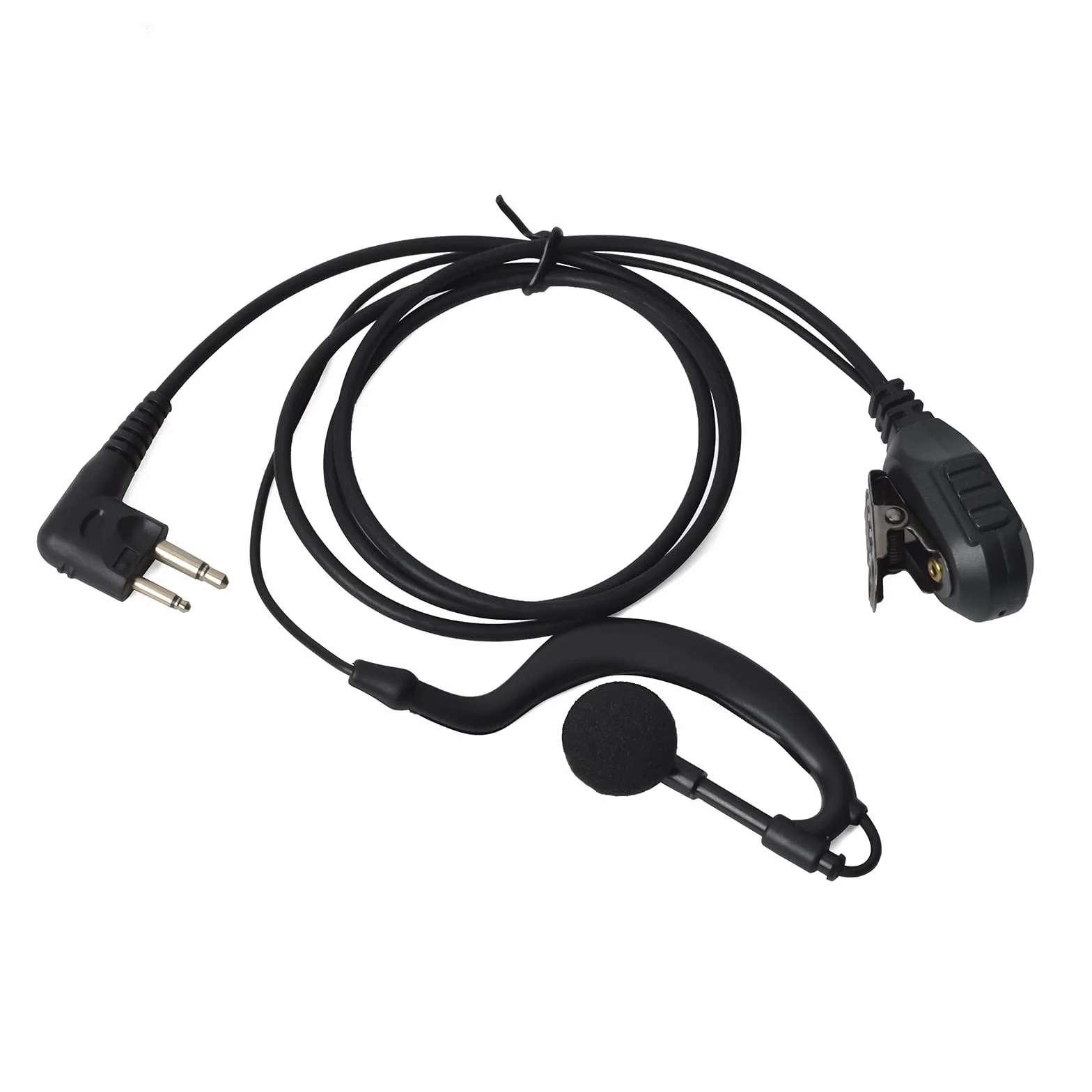 Słuchawki douszne z mikrofonem PTT do Motorola CP040 CP140 Hytera Midland 2-drożne radio (2 sztuki)