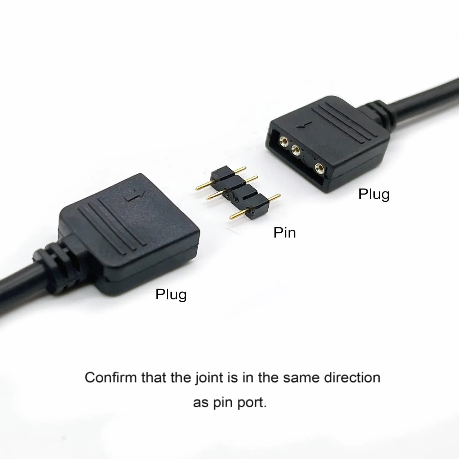 Gebildet Kabel rozdzielacza ARGB 1 do 5, adresowalny 3-pinowy przedłużacz RGB 5 V, kabel do synchronizacji ARGB LED do przedłużania wentylatorów ARGB lub serii LED do komputera PC