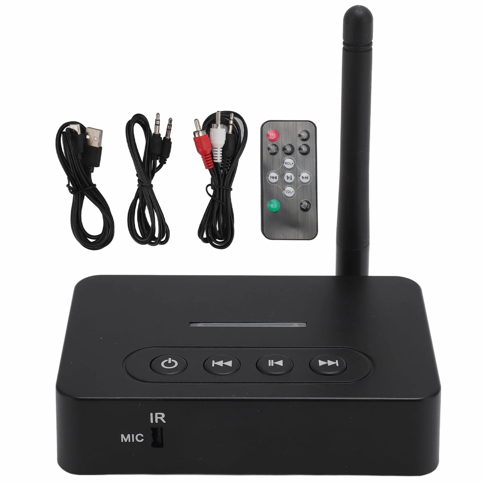 Nadajnik-odbiornik Dźwięku Bluetooth 5.1, Adapter Audio Bluetooth HiFi 2 w 1 z Optycznym Złączem AUX RCA, funkcją NFC, do Domowego Systemu Dźwiękowego i Samochodowego Zestawu