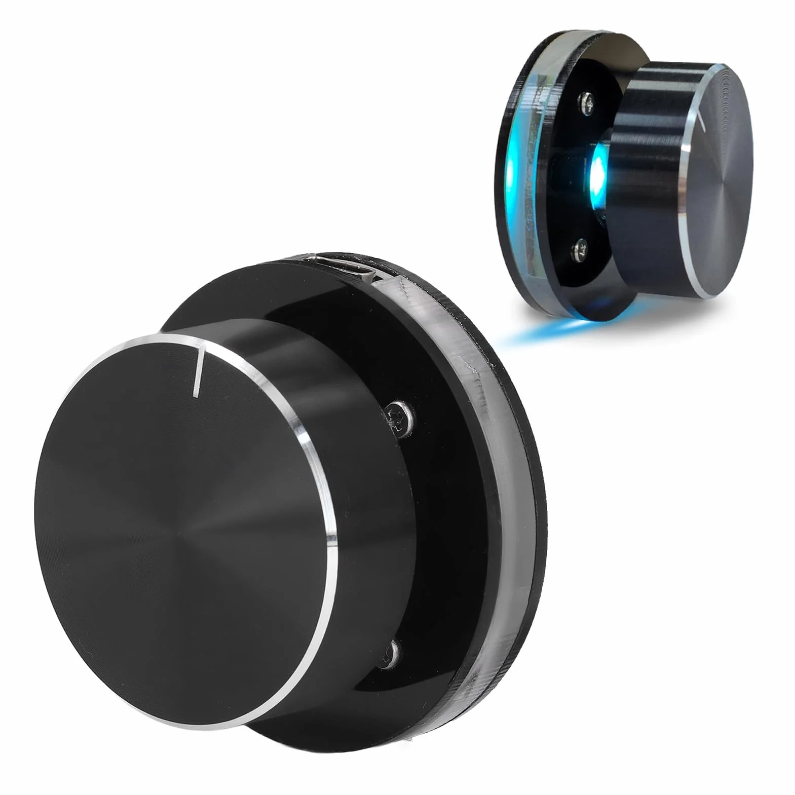 Kontroler Audio, Pokrętło Sterowania Objętością Objętości USB z Pokrętłem Objętości światła RGB dla Systemu Android System PC Multimedia Type C Zewnętrzny Kontroler Regulacji Mediów