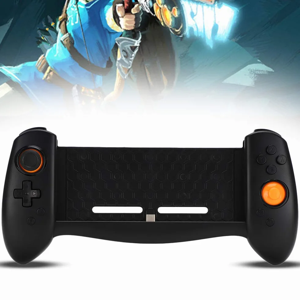 Kontroler do gier Mobilny uchwyt do wyzwalania gier, uchwyt do gier typu plug and play Joystick do konsoli do gier Switch, czarny Double the comfort