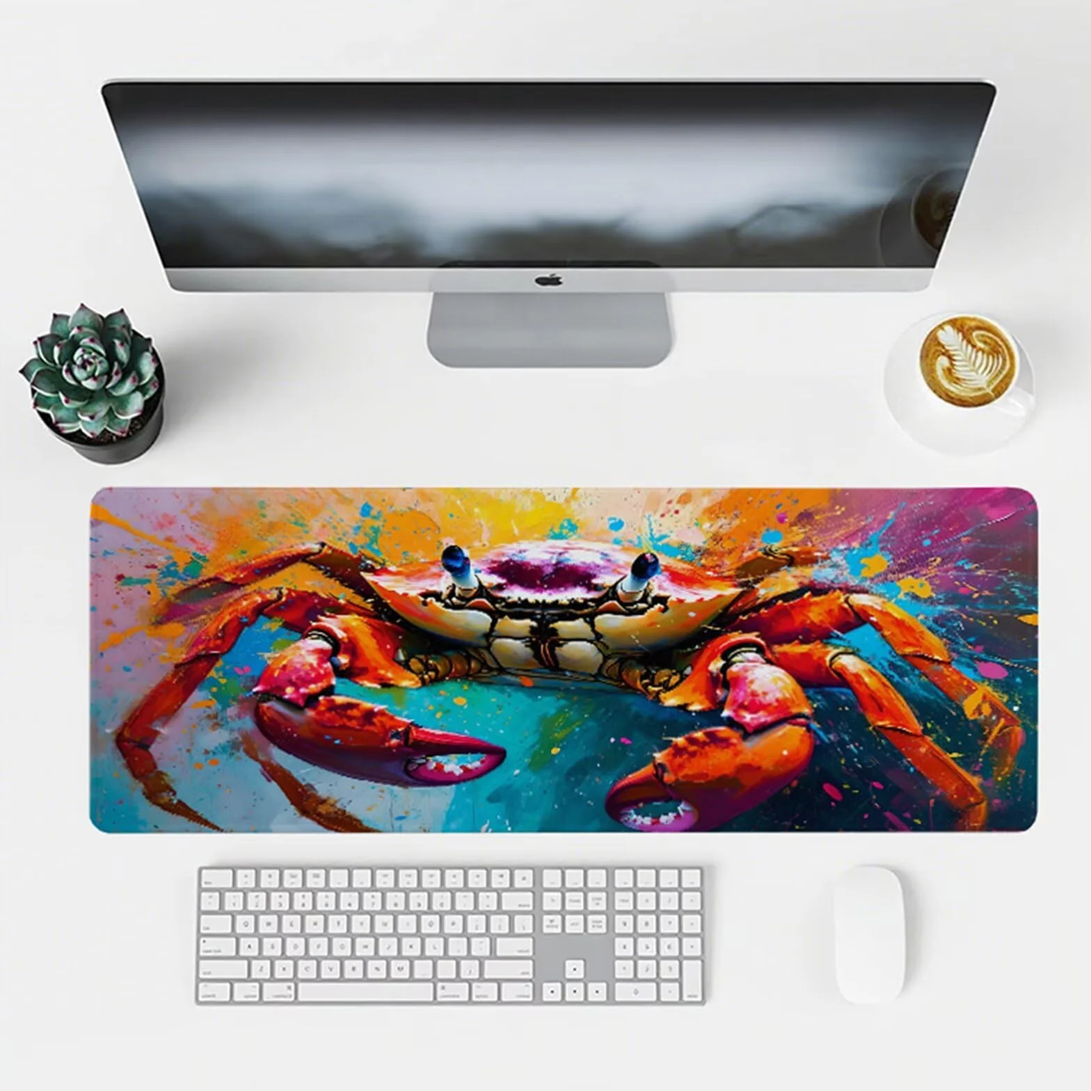 Podkładka pod mysz XXL 1200 x 600 mm, kolorowa podkładka pod mysz, wodoodporna mata na biurko ze zwierzętami na biurko ze zszytymi krawędziami i antypoślizgową gumową podstawą do biurka komputera