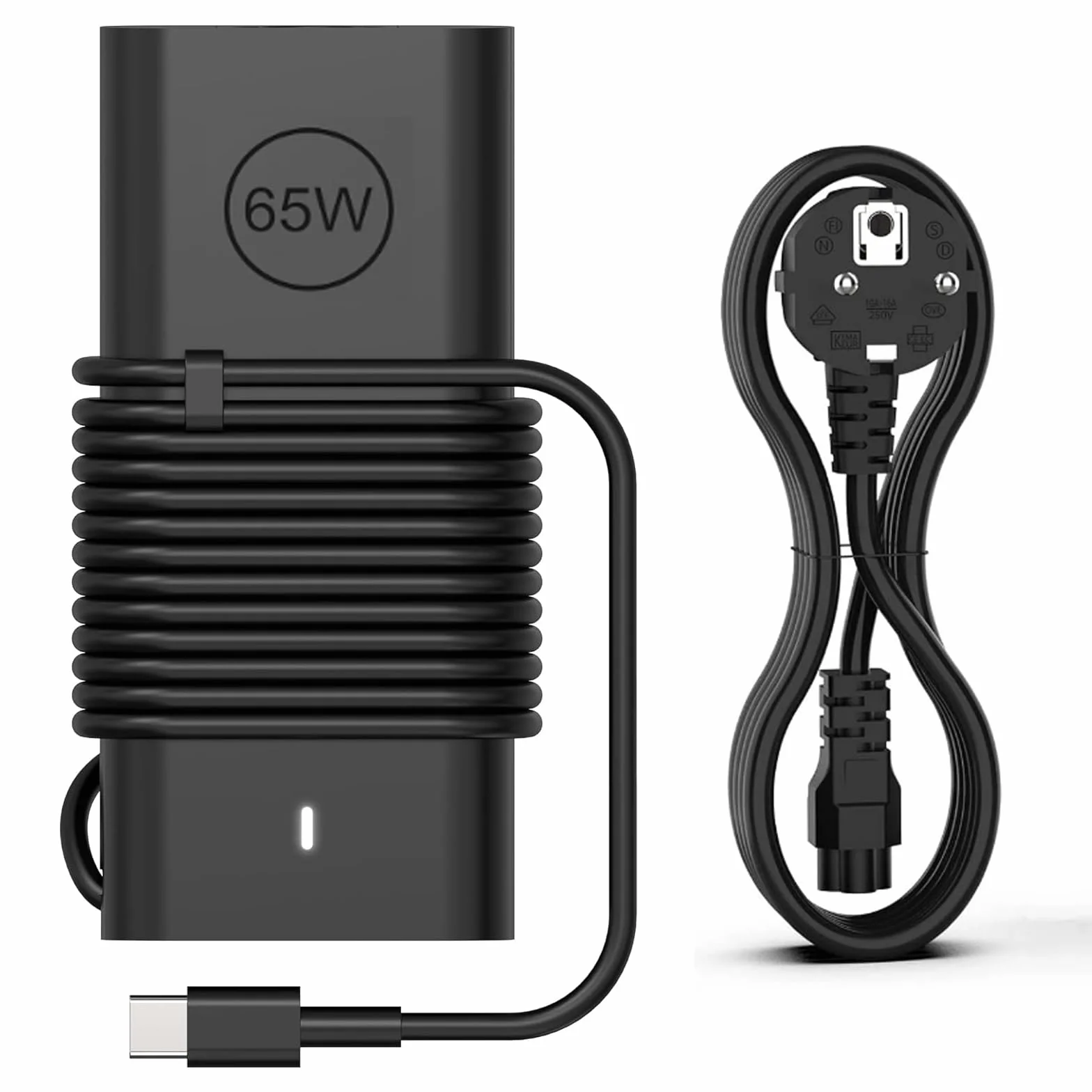 Dell 65W USB C Ładowarka do Dell Latitude 7490 7420 7410 7370 7280 5490 5420 5410 5290 5285 5520 XPS 15 13 12 9250 9360 9370 9380 Chromebook 3100 3400 5300 Zasilacz Charger