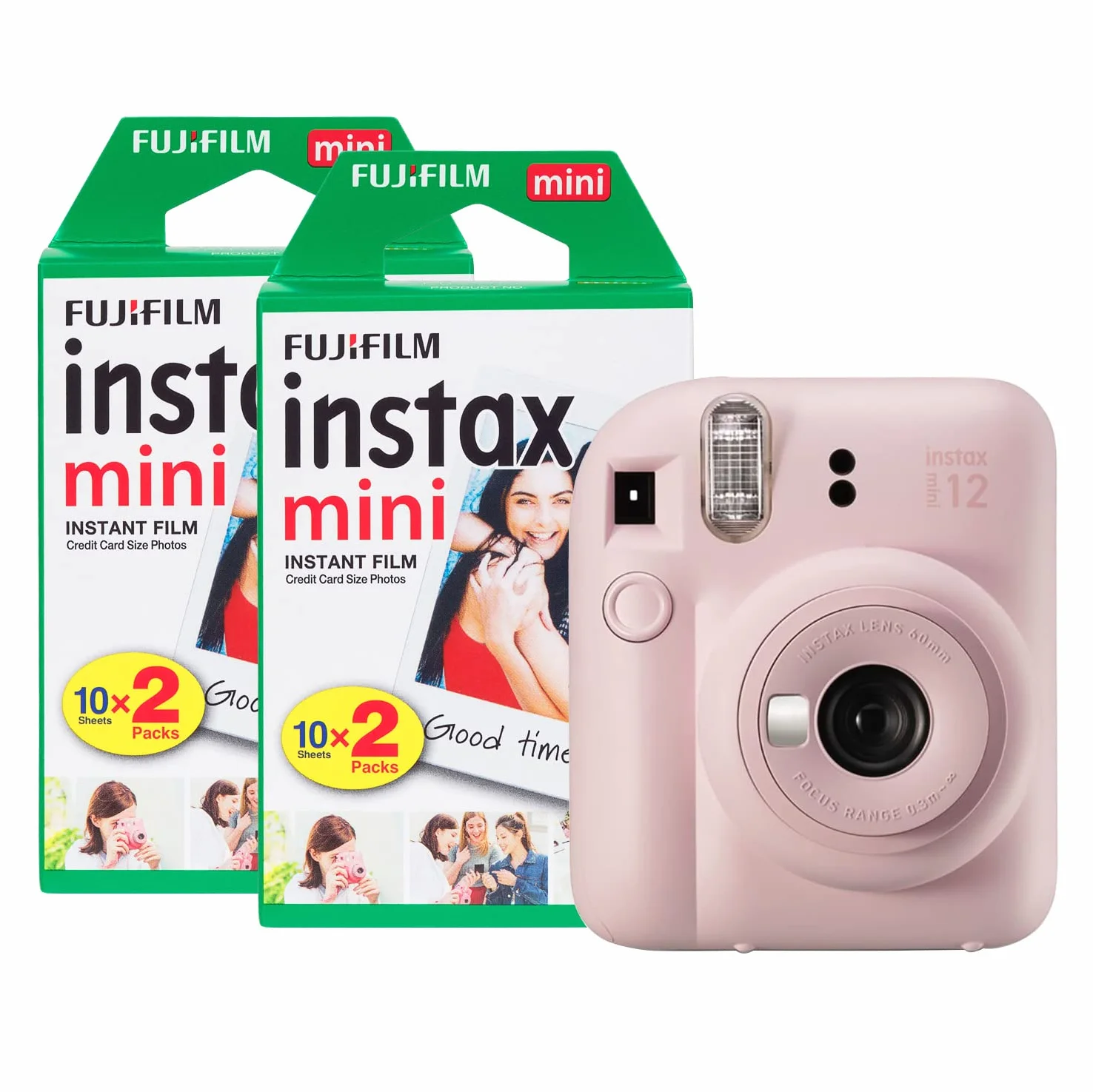Fujifilm Instax Mini 12 aparat natychmiastowy z 40 filmami - kwiat różowy