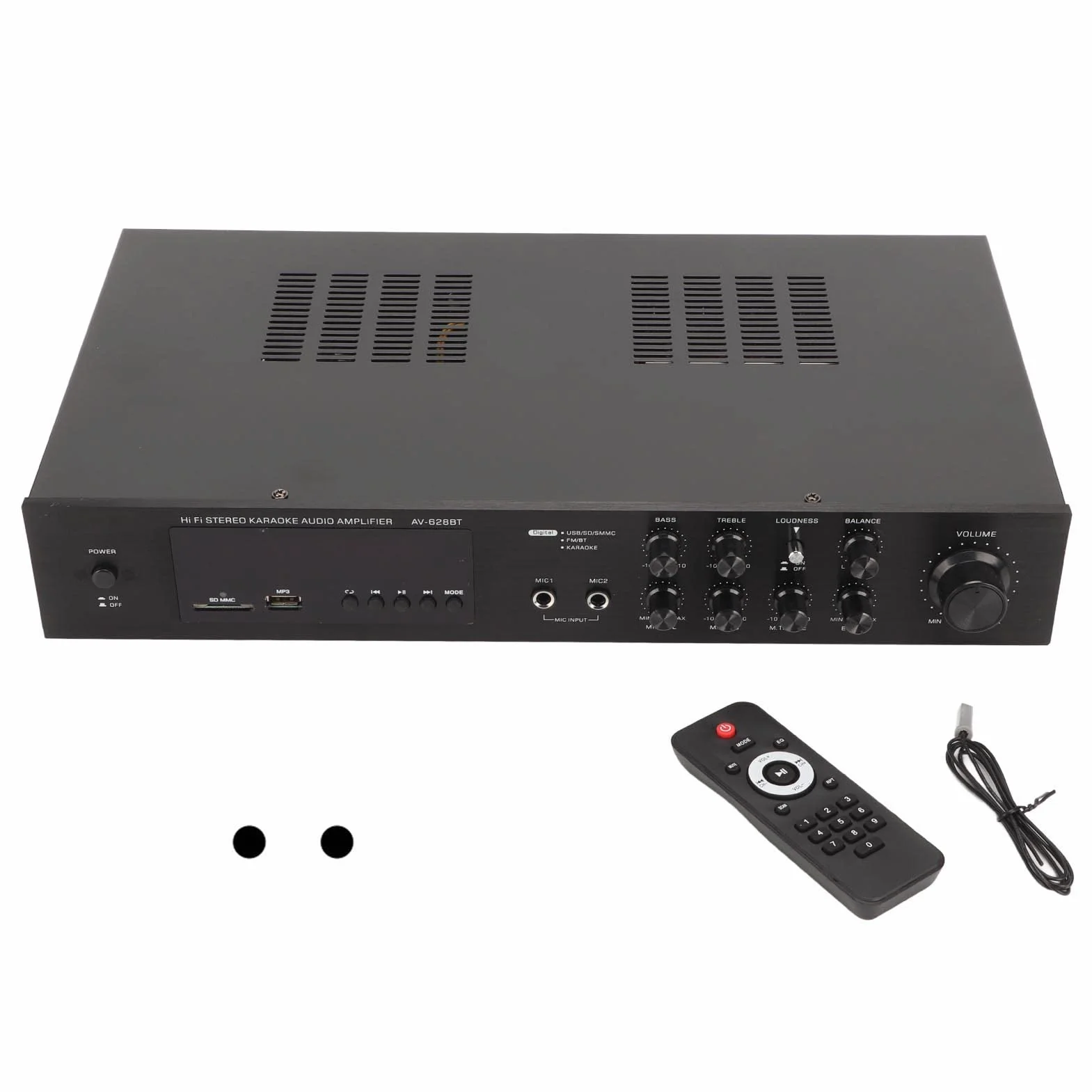 628BT Odbiornik Kina Domowego Bluetooth, 5-kanałowy 500W High Power Car Sound Wzmacniacz Stereo do Kina Domowego Karaoke Party