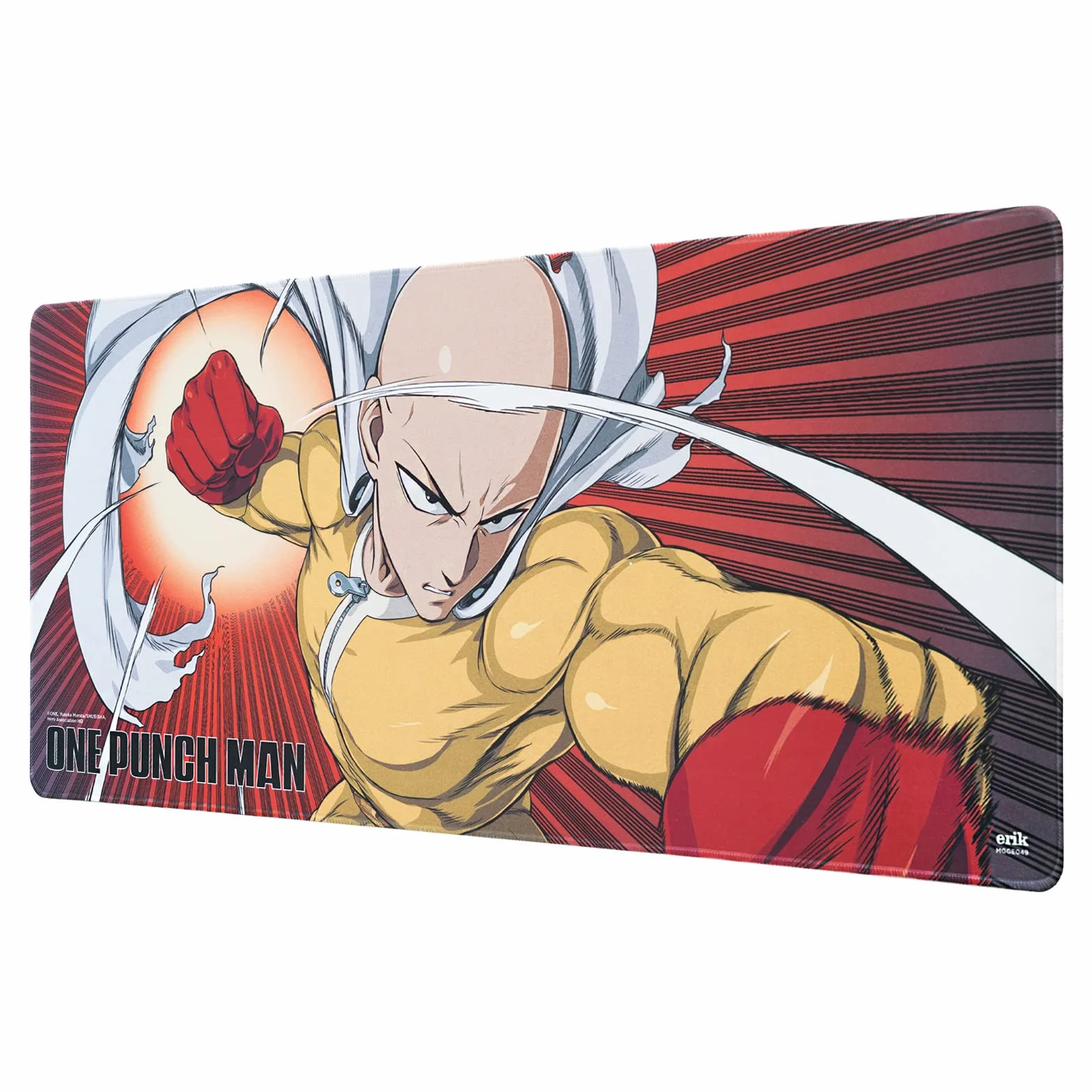 Grupo Erik: Podkładka pod mysz One Punch Man Saitama | Podkładka pod mysz XXL, antypoślizgowa podstawa, 100% wodoodporna i jakość wykończenia | Duża podkładka pod mysz 80 x 35 cm