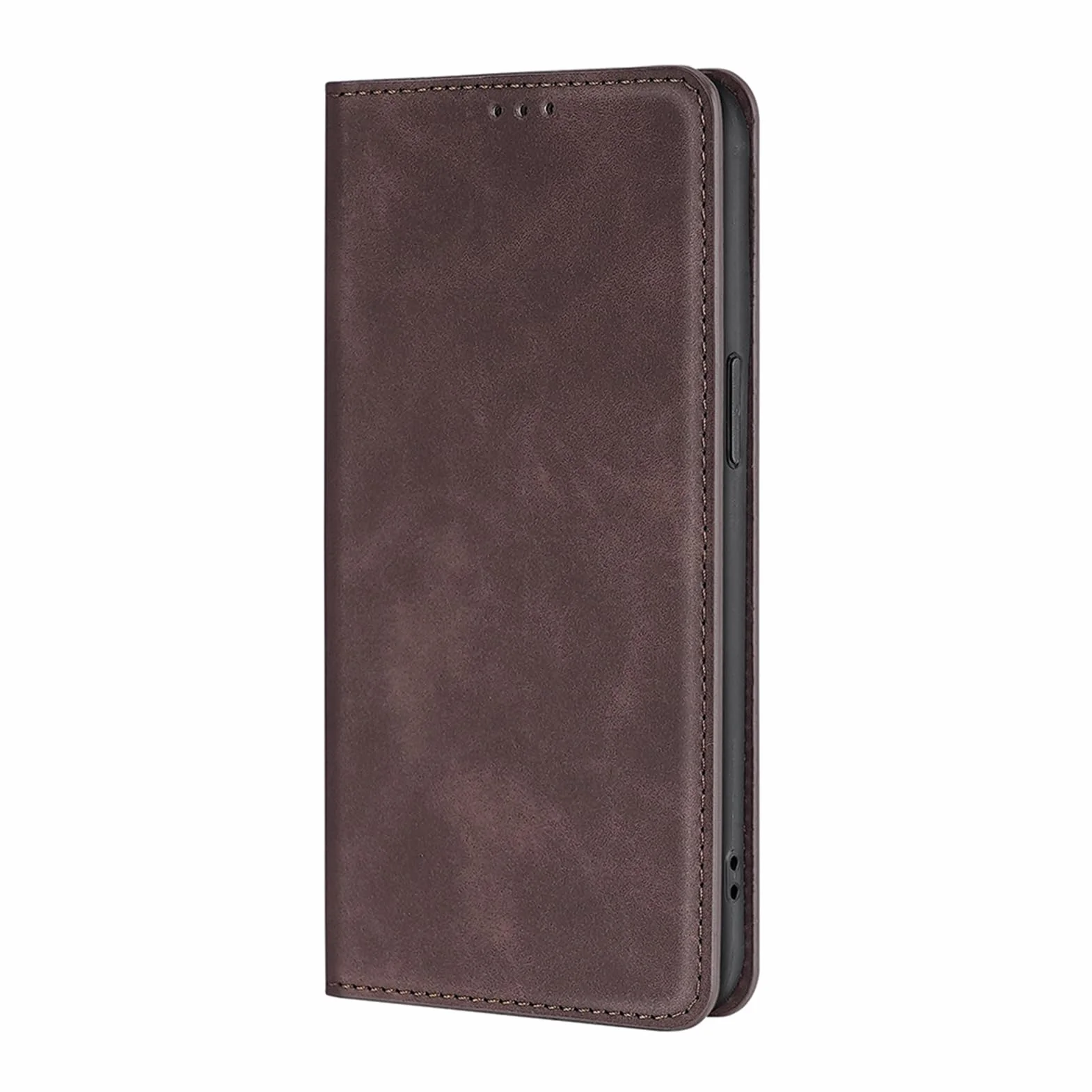 Etui portfelowe do Huawei Pura 90 Pro Max/90 Pro, matowe etui z klapką, skórzane etui z przegródkami na karty, zapięcie magnetyczne i elastyczne etui ochronne TPU, brązowe, 90 Pro