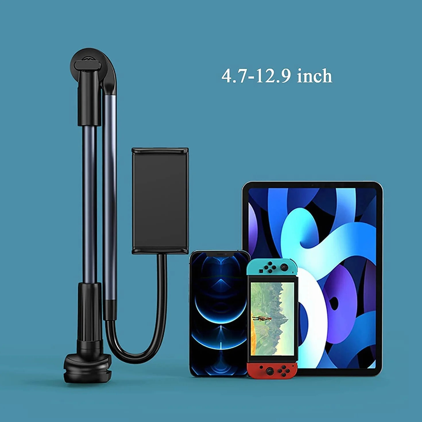 Uchwyt na telefon komórkowy, leniwy uchwyt Nadaje się do stojaka na telefon komórkowy Stojak na tablet, odpowiedni do łóżka i biurka, odpowiedni do telefonu komórkowego Elastyczny stojak na ramię