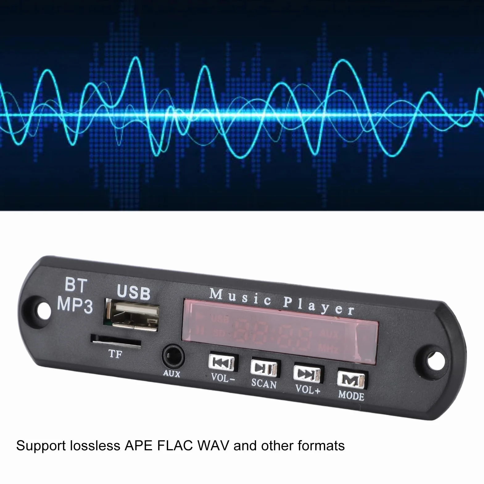 Płytka Dekorująca APE FLAC WAV MP3, Płytka Dekodera Bezprzewodowego Odtwarzacza Muzycznego Bluetooth, moduł Płytki Dekodera Bluetooth MP3, Format Bezstratny, Obsługa Odtwarzania