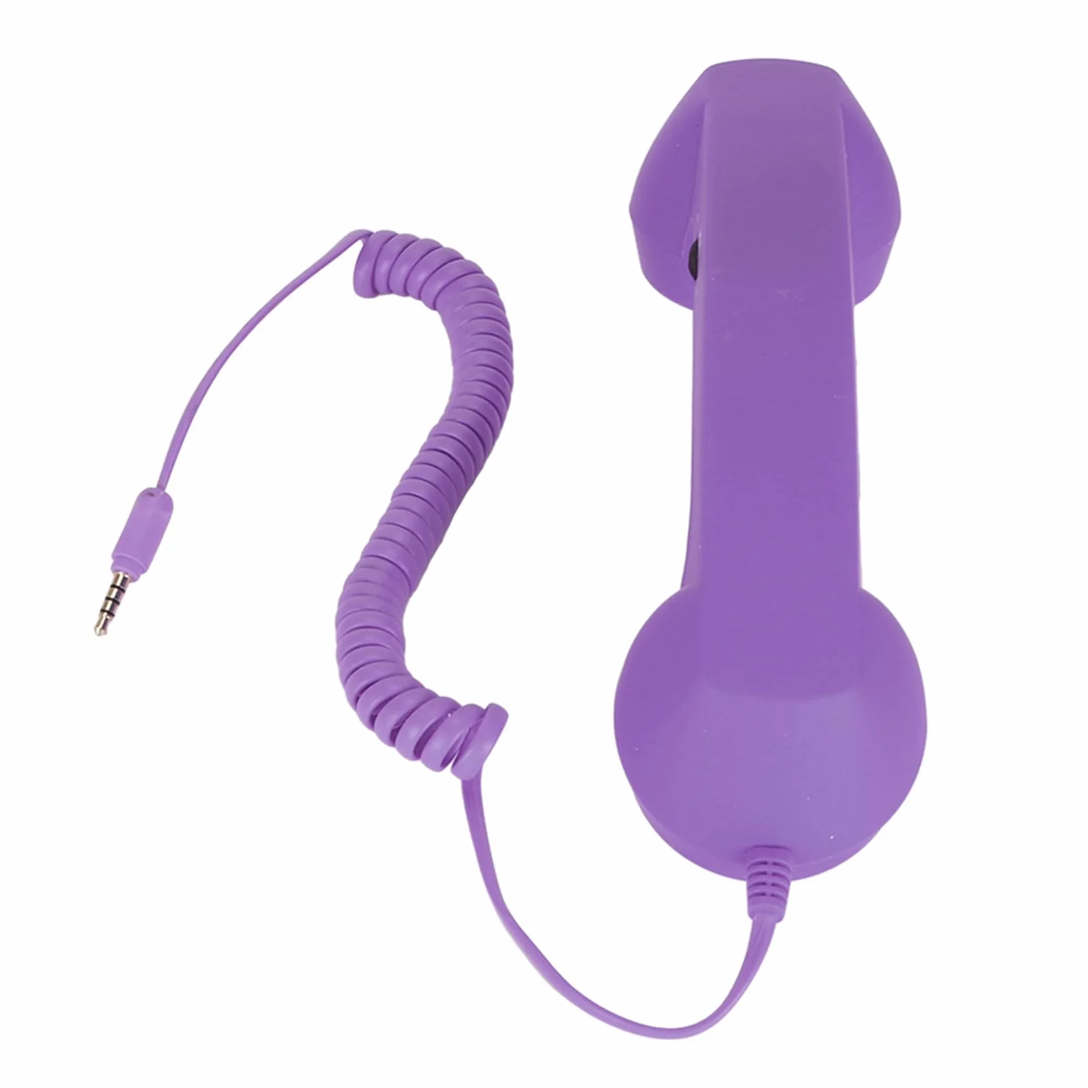 Słuchawka do Telefonu Komórkowego, 3,5 Mm Przewodowa Słuchawka Telefoniczna w Stylu Retro z Adapterem USB C, Odporna na Promieniowanie Zabytkowa Słuchawka Telefoniczna do