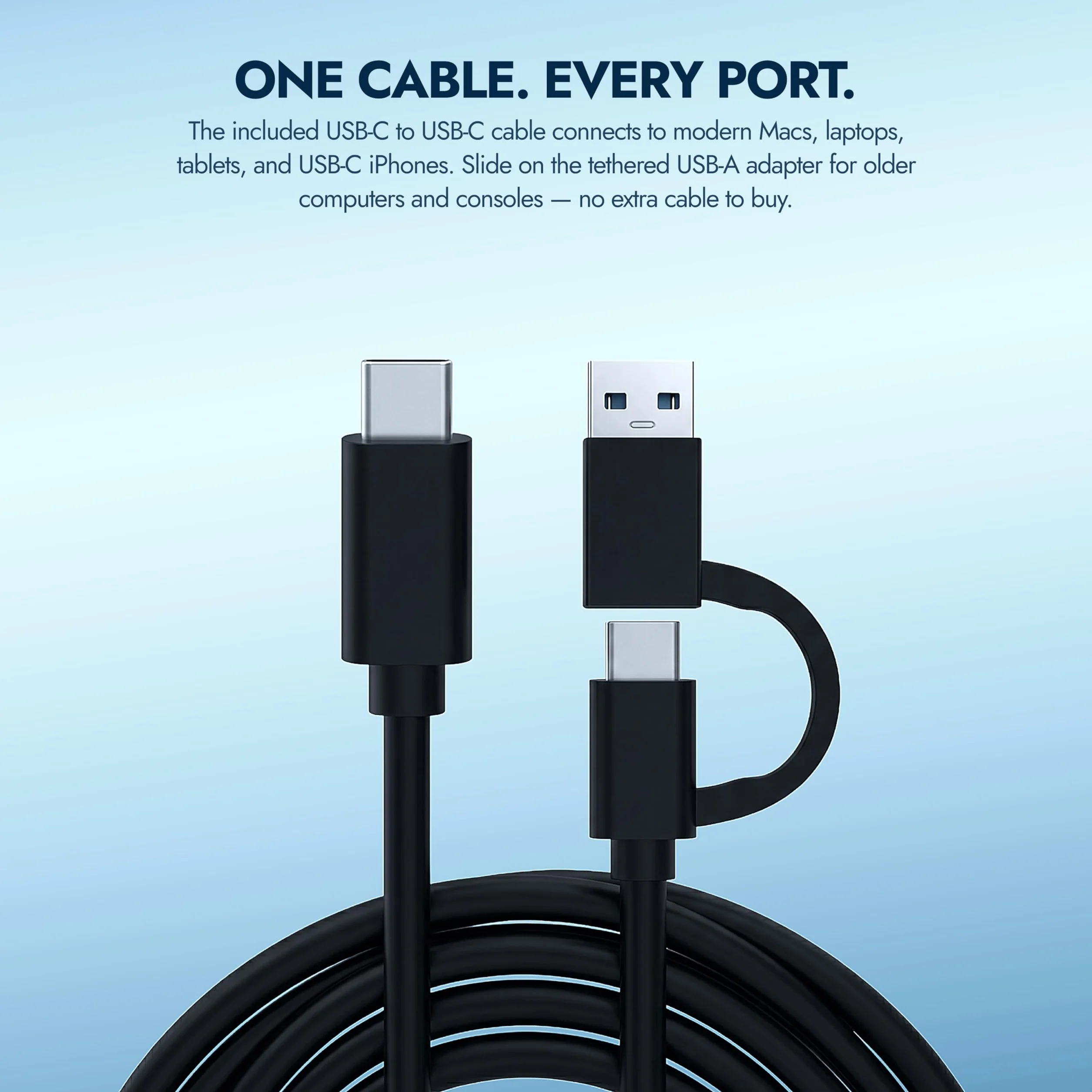 ModusTech Zewnętrzny dysk twardy – przenośny dysk twardy USB 3.0/Type-C High Speed HDD – kompatybilny z Windows, Mac, laptopami, komputerami stacjonarnymi, PS4/5, Xbox