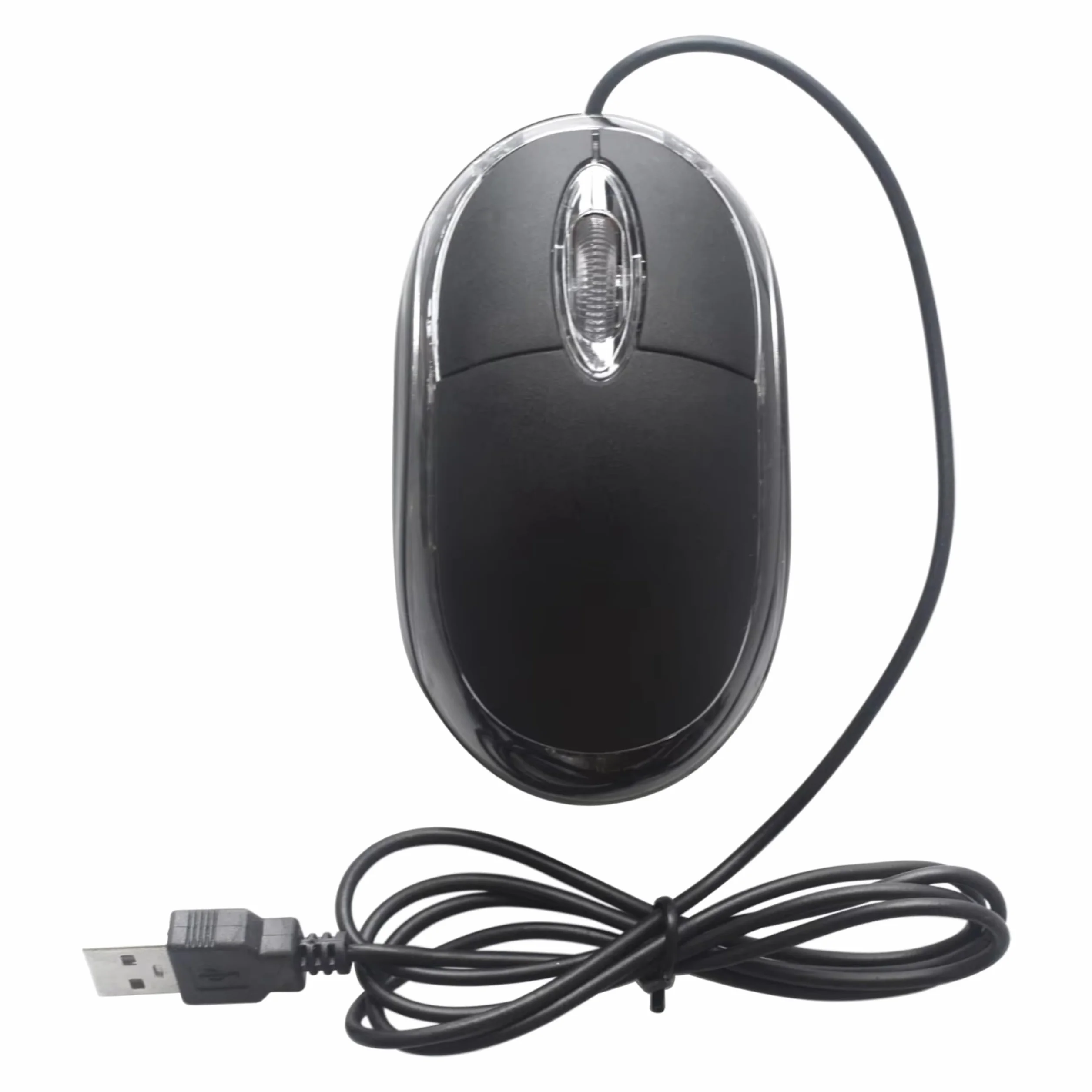 ANRANK UM2030AK czarna optyczna USB 3-przyciskowa mysz 3D kółko przewijane światło LED mysz myszy do komputera laptopa komputera