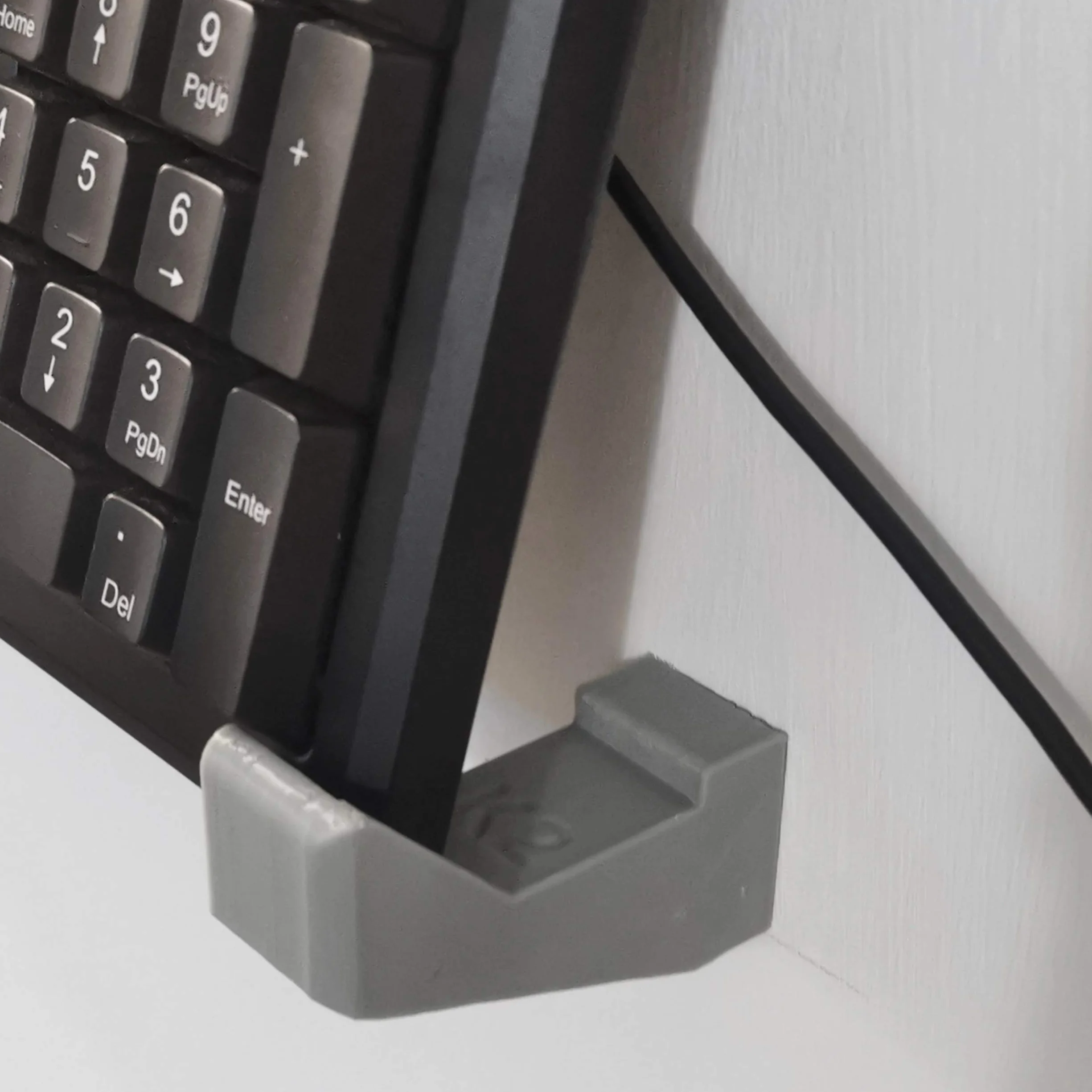 Uchwyty ścienne do klawiatury komputerowej, system montażu ściennego (czarne)