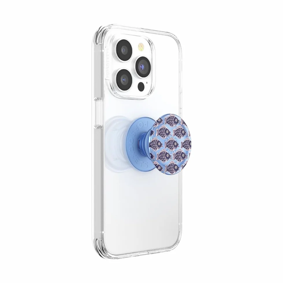 PopSockets PopGrip Rozkładany uchwyt i podstawka do telefonów oraz tabletów z wymiennymi krążkami PopTops School Time
