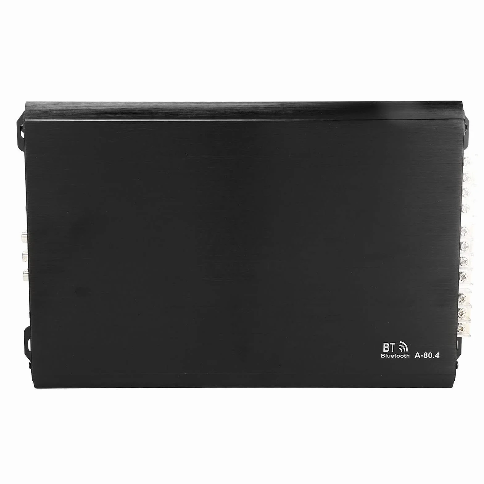 Wzmacniacz Samochodowy 4-kanałowy, Klasa AB, Potężny Wzmacniacz Stereo Audio do Uniwersalnego Nagłośnienia Samochodowego, Metal, 1 Jednostka