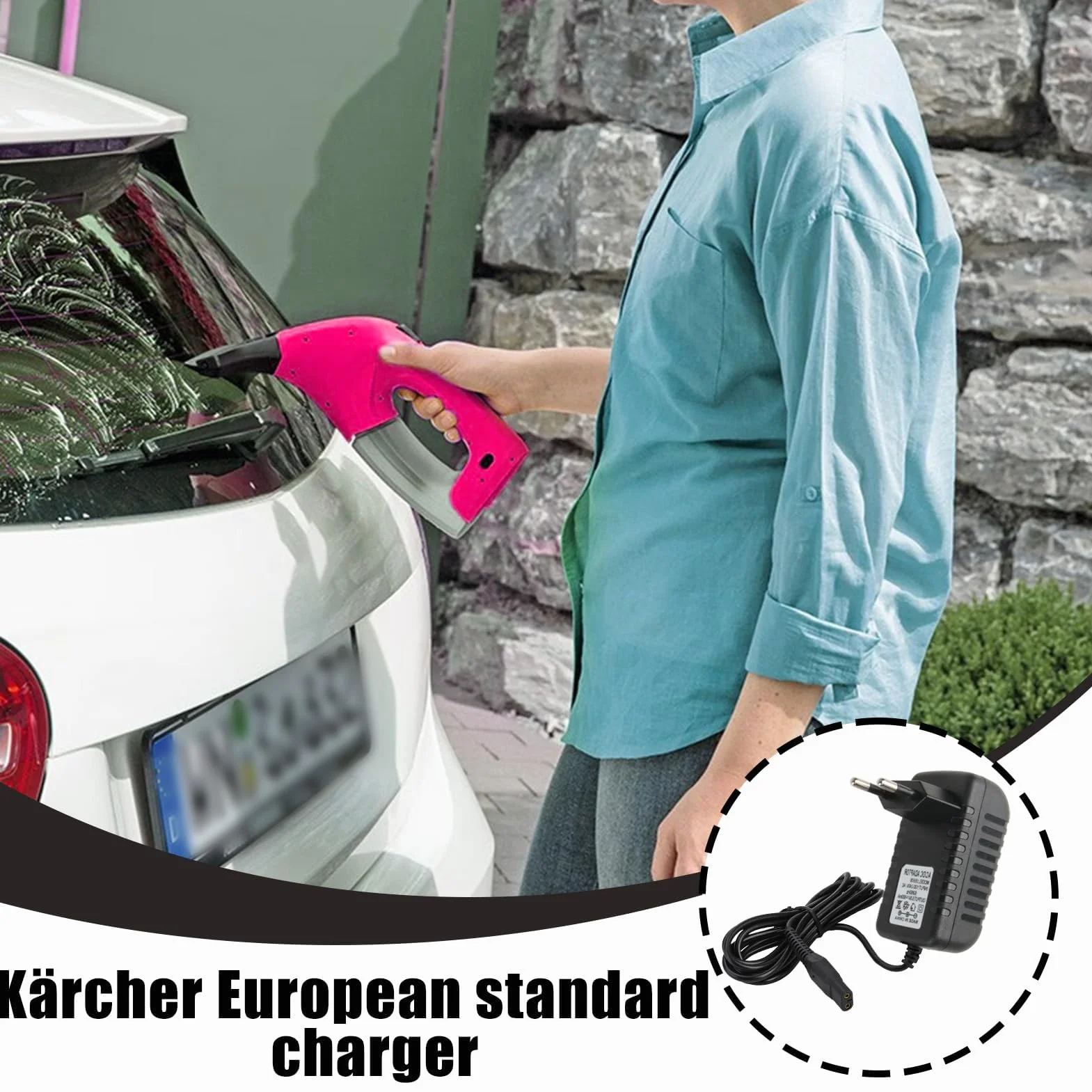 Ładowarka Karcher do mycia szkła 5,5 V szybkie ładowanie kompatybilna WV1 WV2 Plus WV5 WV55 WV60 WV70