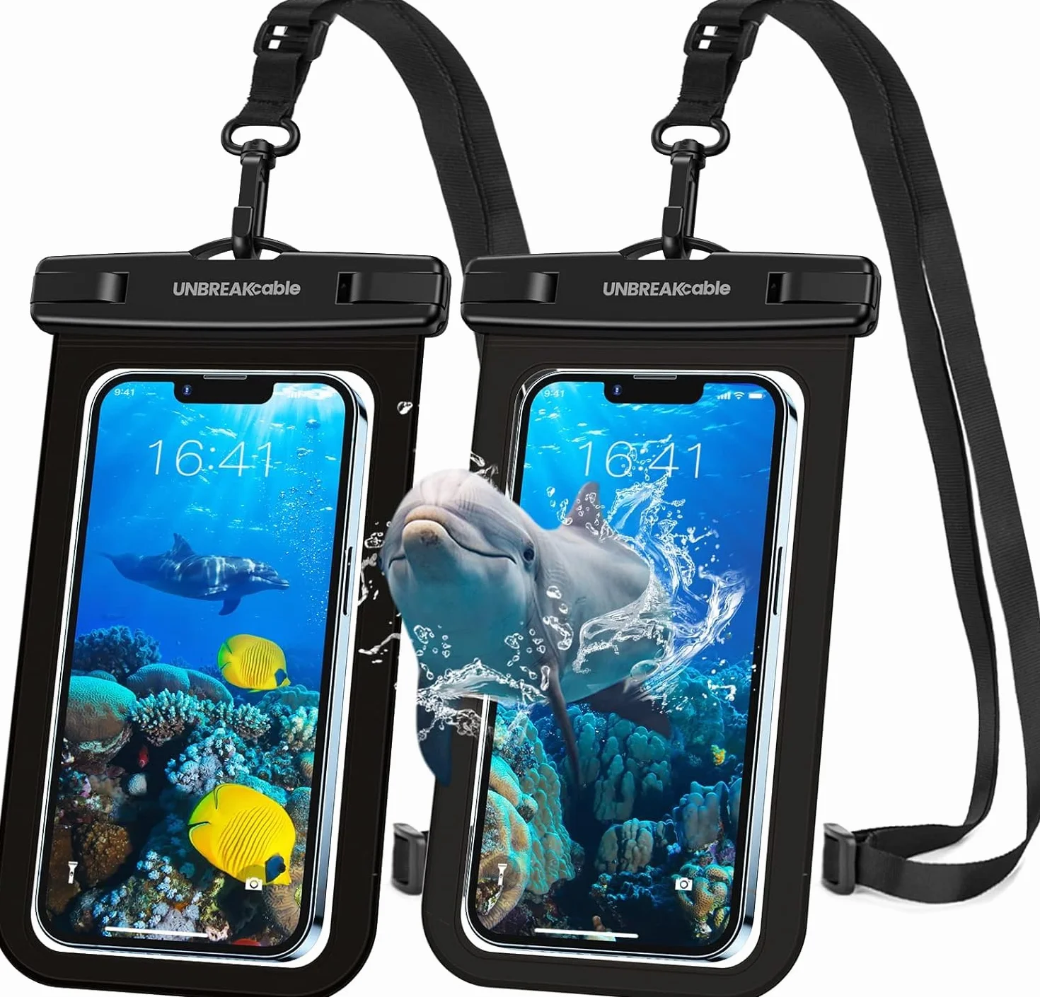 UNBREAKcable Wodoodporny pokrowiec IPX8 do 7,0 cala iPhone 13 PRO 12 11 XS XR SE 8 7 6 Samsung Xiaomi Huawei