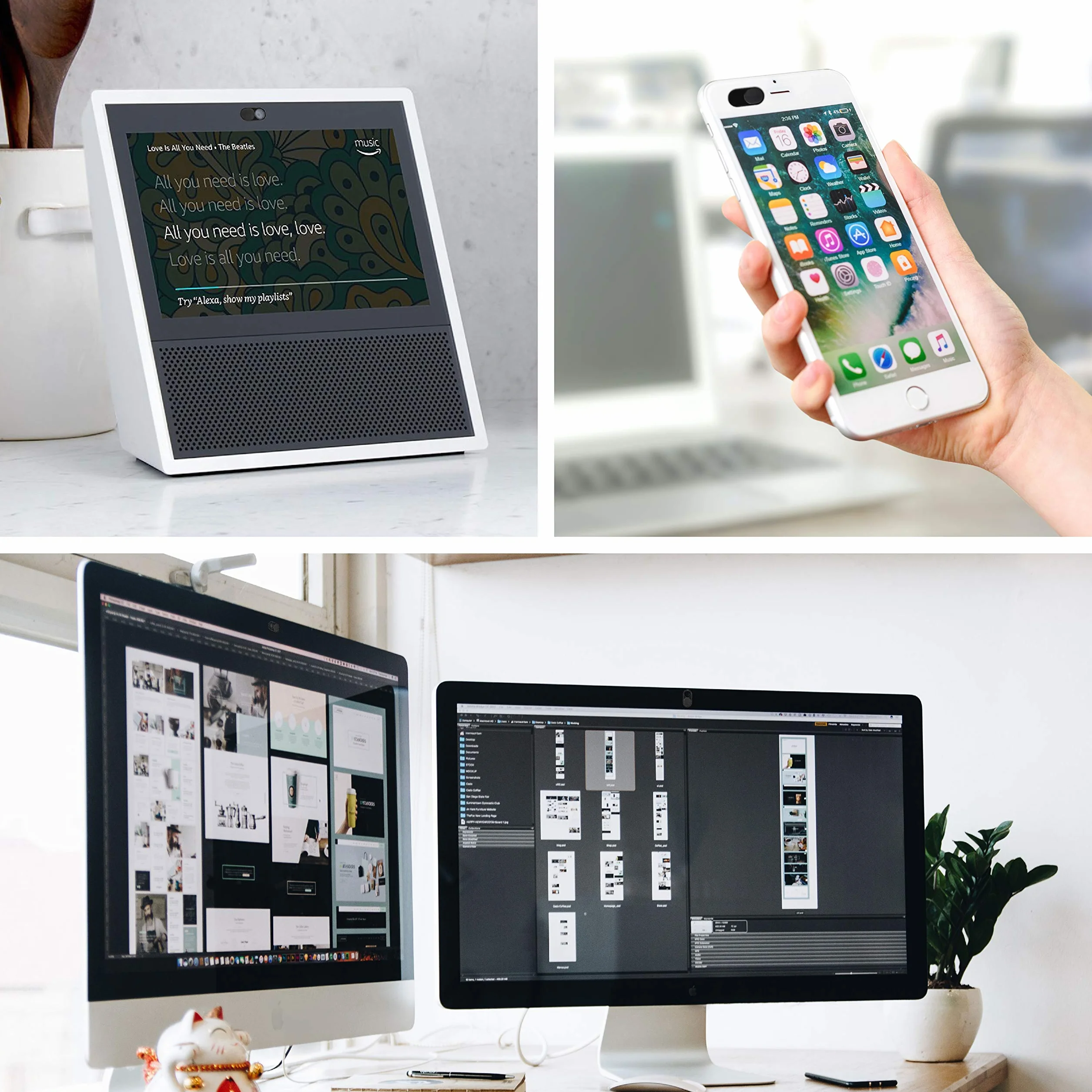 imluckies Osłona kamery internetowej, ultracienka metalowa osłona kamery internetowej 0,6 mm do MacBooka Pro, MacBooka Air, laptopa, iPada Pro, iMac, PC/komputera, tabletu, iPhone'a, trwałe osłony