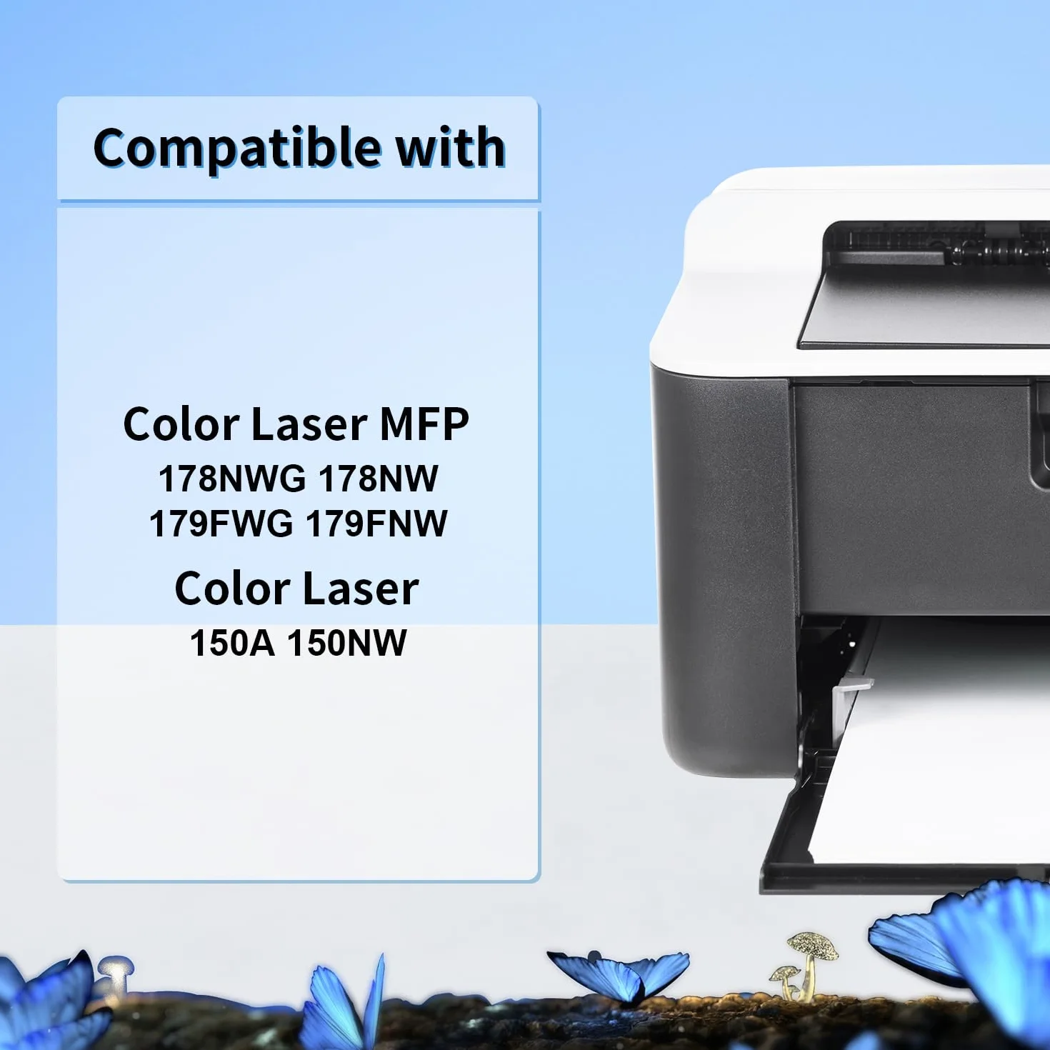 LOSMANN Toner 117A kompatybilny z HP 117A W2072A do HP Color Laser 150 Series MFP 170 178 179 (żółty)
