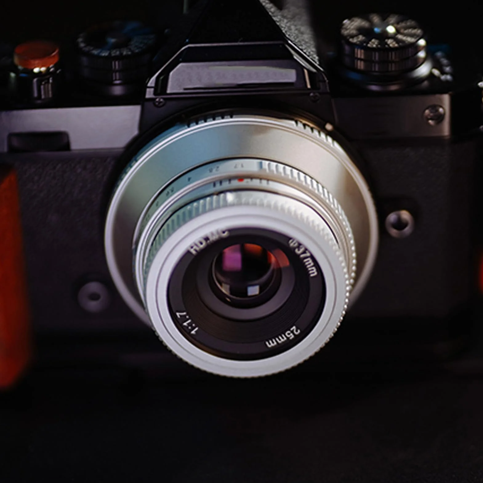 Fabater Obiektyw 25 Mm F1.7 z ręczną regulacją Ostrości, Mocowanie FX i dużą przysłoną, z ręczną regulacją Ostrości Prime Stały Obiektyw do X-E1 X-E2, (SILVER)