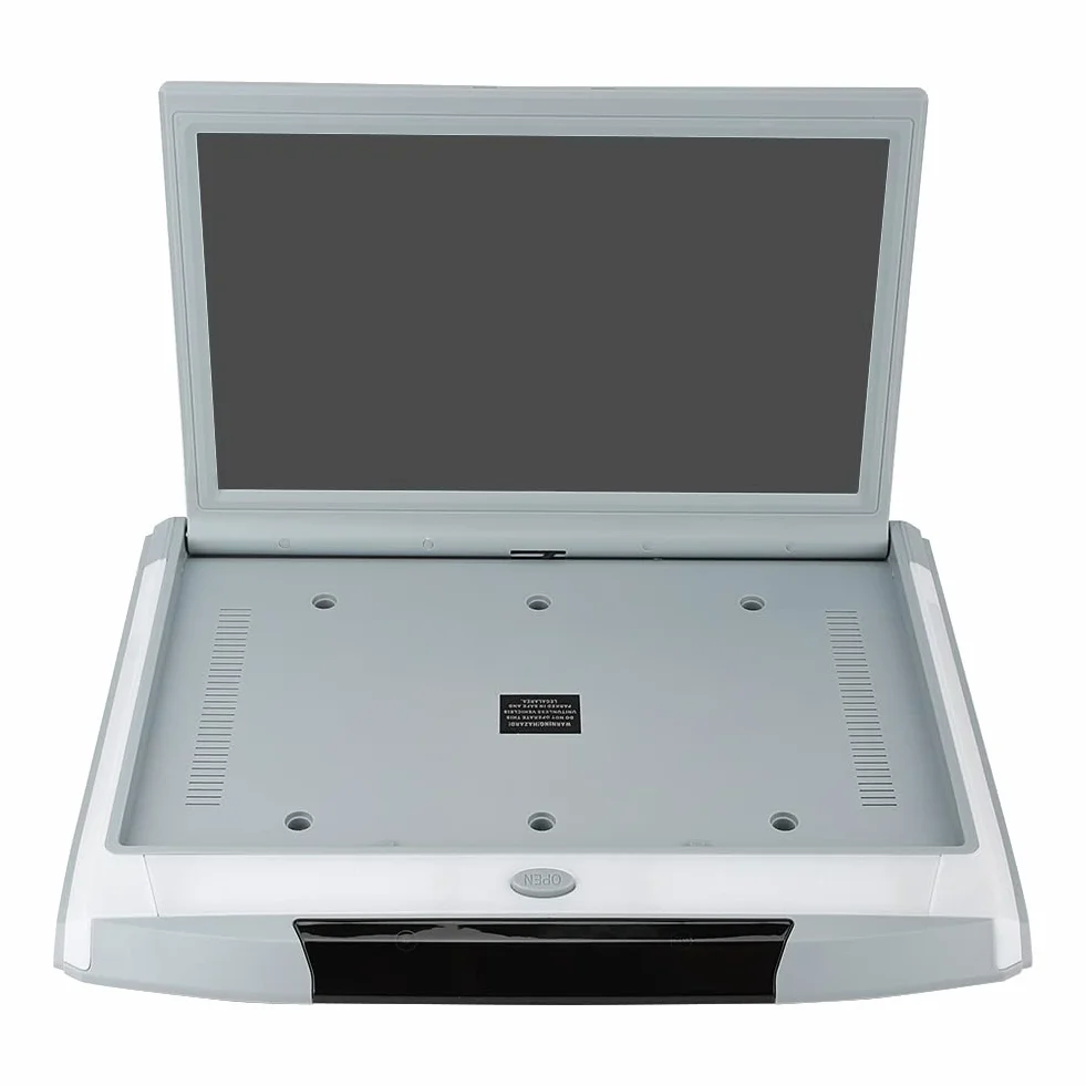 Monitor montażu dachowego Xtevu, ekran samochodowy w dół, wyświetlacz wideo 15,6 cala HDMI USB, samochodowy monitor rozrywki na głowie, ekran dotykowy montowany na