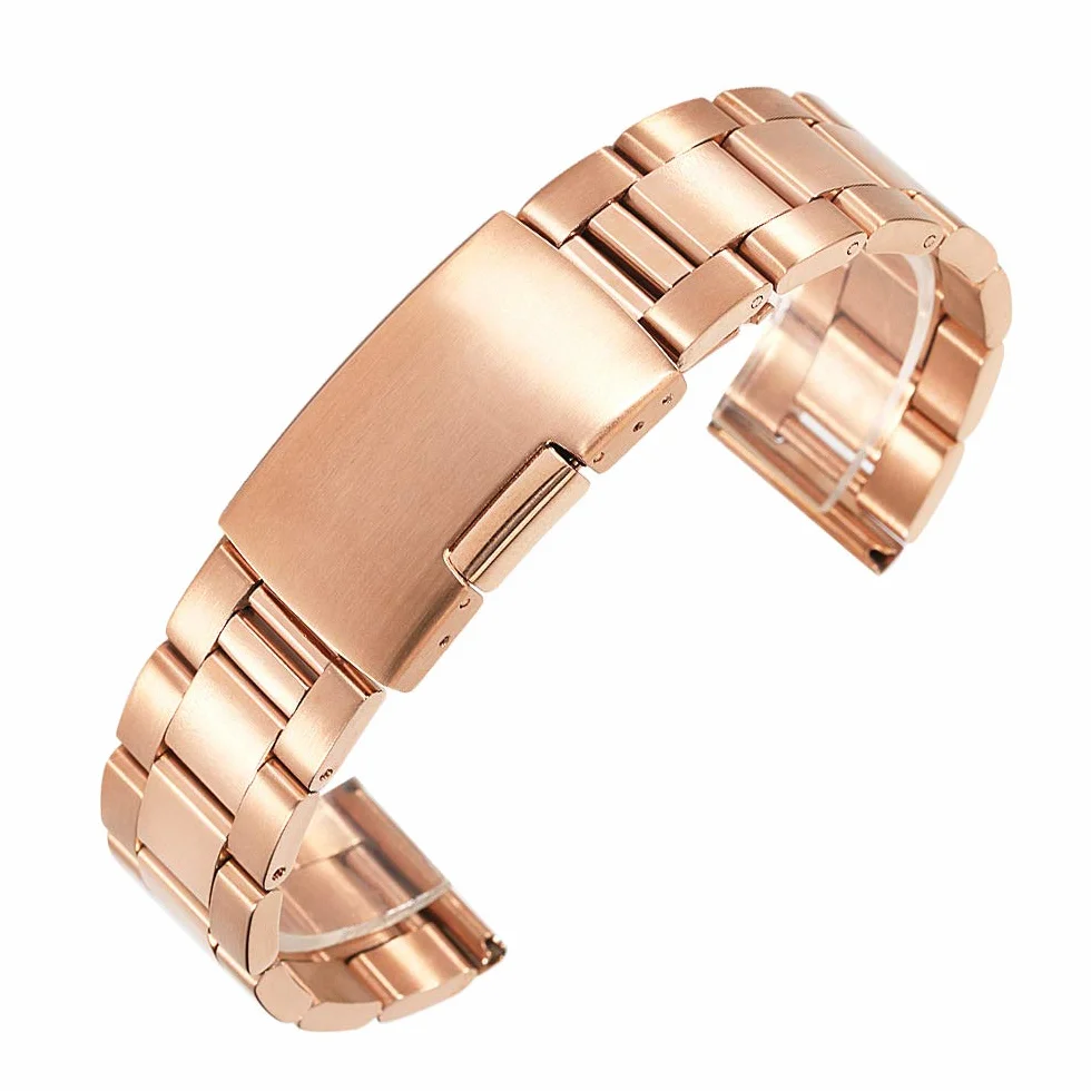 Oglądaj paski 26 mm 24 mm 22 mm 20 mm 18 mm 18 mm stal ze stali nierdzewnej klasyczny metalowy opaska dla inteligentnych pasków kobiety