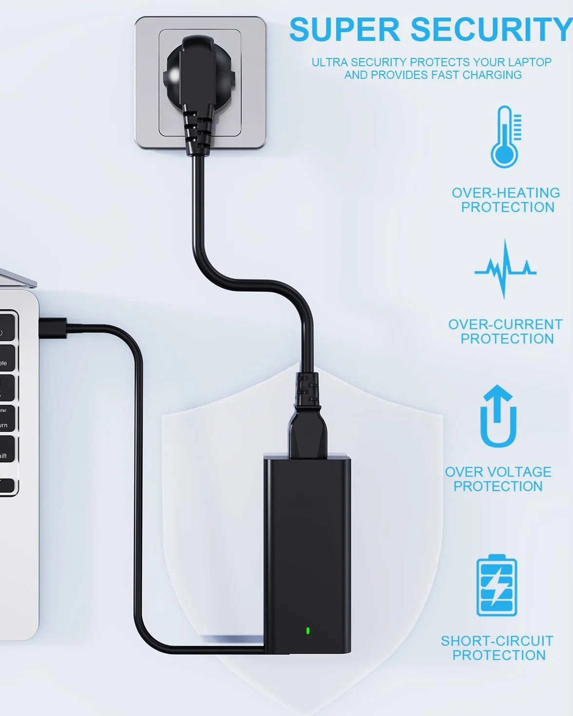 Dell 65W USB C Ładowarka do Dell Latitude 7490 7420 7410 7370 7280 5490 5420 5410 5290 5285 5520 XPS 15 13 12 9250 9360 9370 9380 Chromebook 3100 3400 5300 Zasilacz Charger