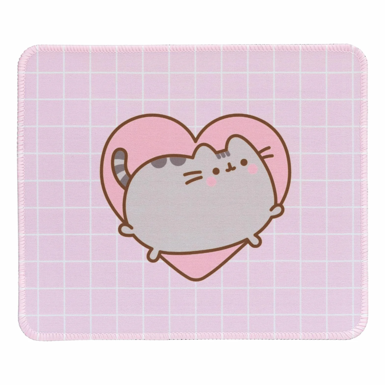 Grupo Erik Pusheen Mouse Pad | Non-Slip Rubber Base & Waterproof Gaming Mat | Pusheen Gifts | Pink Mat | Small Merch