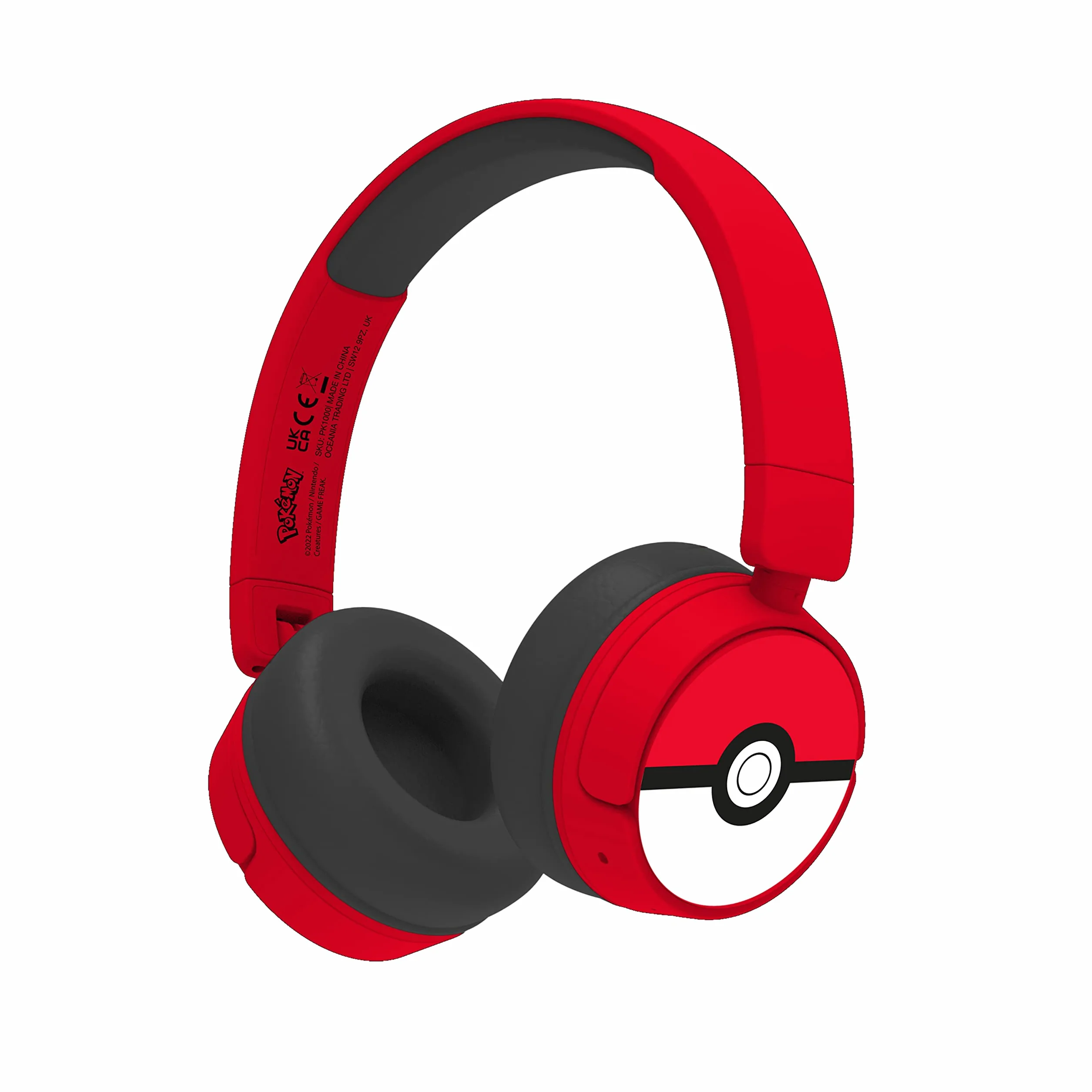 OTL Technologies Pokémon Poke Ball PK1000 Bezprzewodowe słuchawki dla dzieci Czerwony