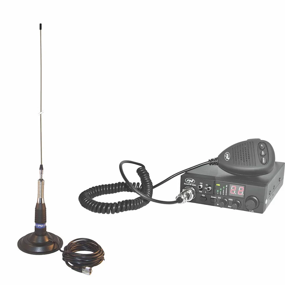 PNI CB Funk Escort HP 8000L ASQ z anteną CB ML160 z podstawą magnetyczną