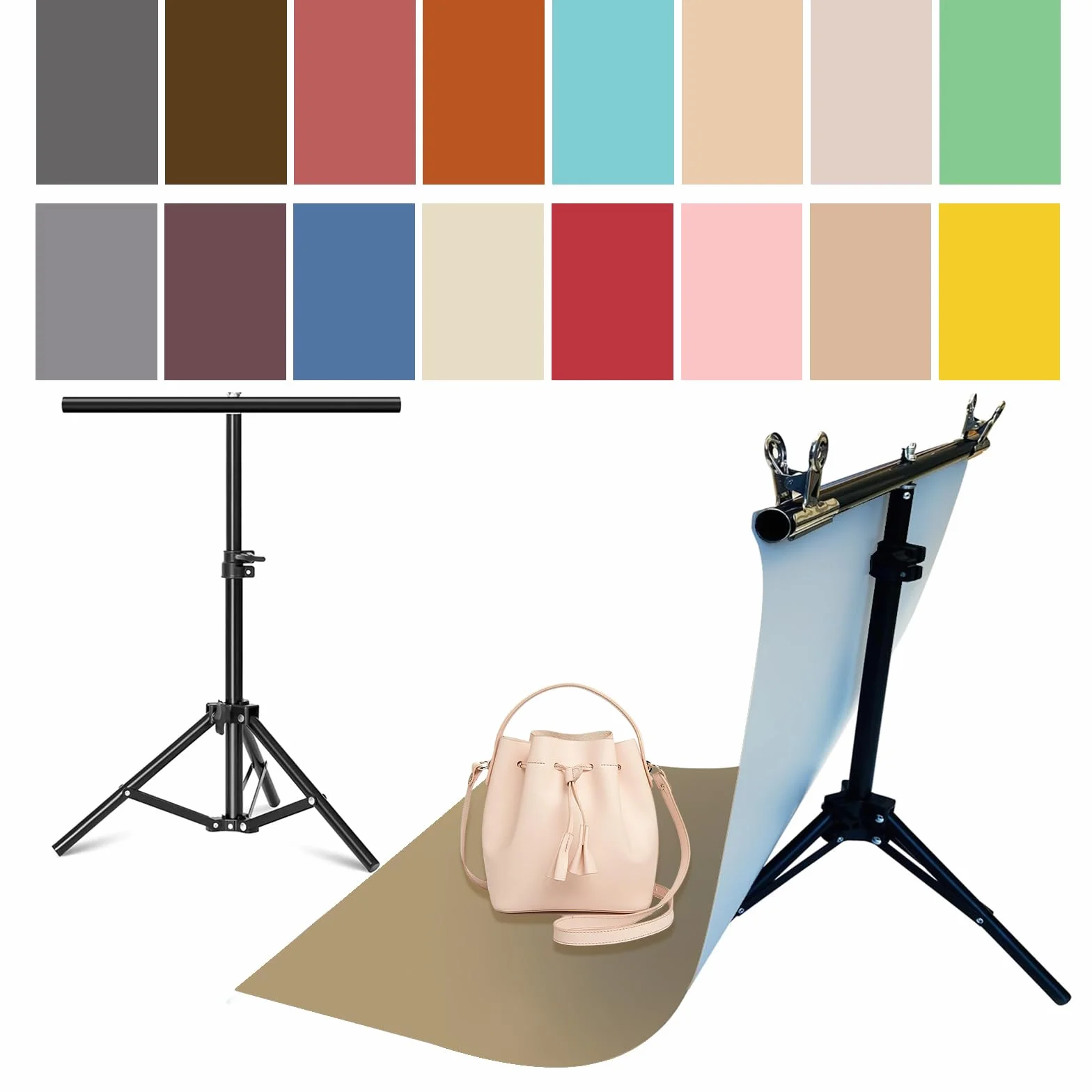 8 szt. Tła fotograficzne produktu z podstawką tło stołowe, małe zdjęcie, 50 x 81 cm, bezszwowe, dwustronne, płaskie, papierowe rekwizyty, strzelanie do żywności, biżuterii, kosmetyków