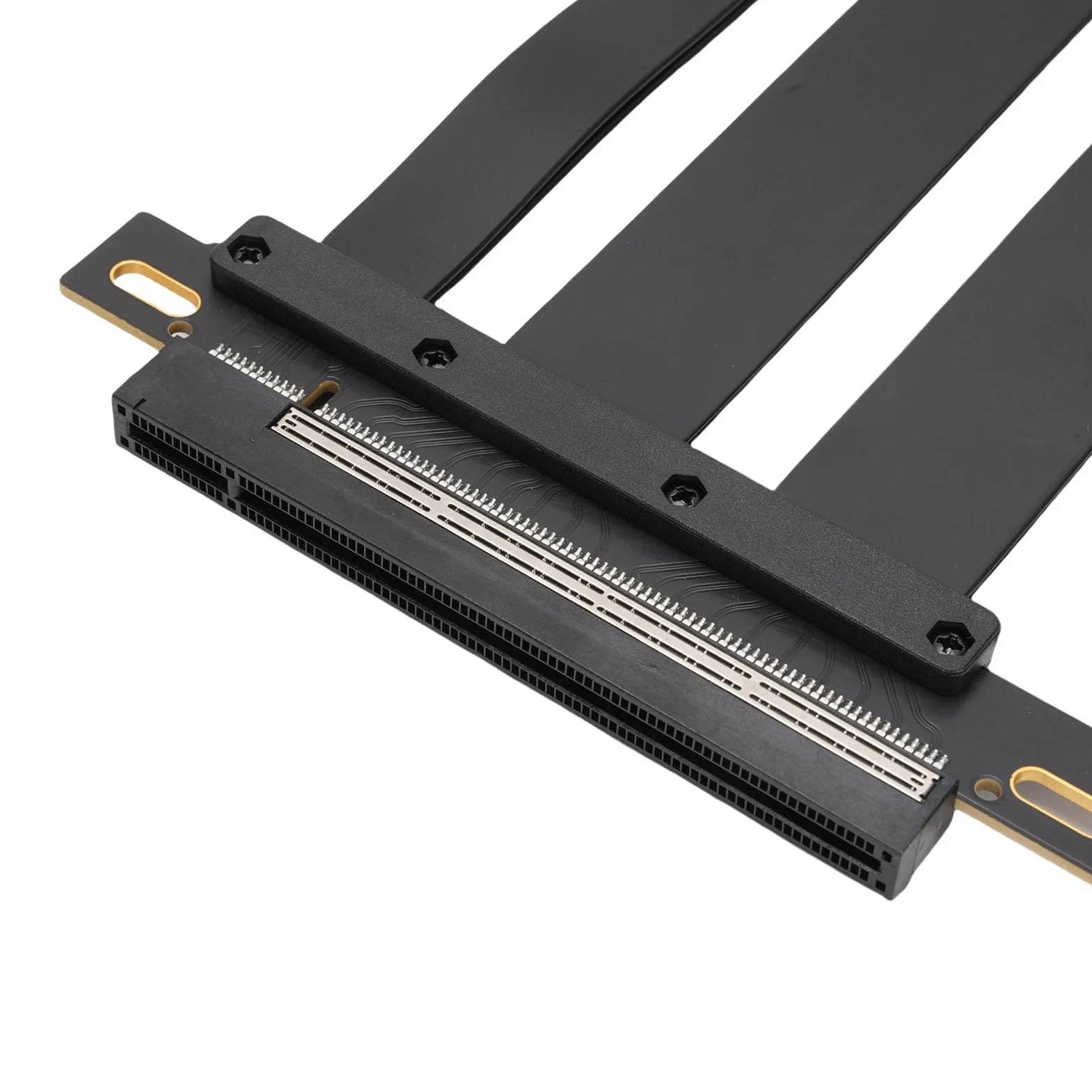 Generic Szybka Elastyczna Karta Przedłużacza PCIE 5.0 X16 dla RTX4090 5090 GPU Wyświetlacz w Przypadku na PC i Serwerach ABS Black (20 cm)