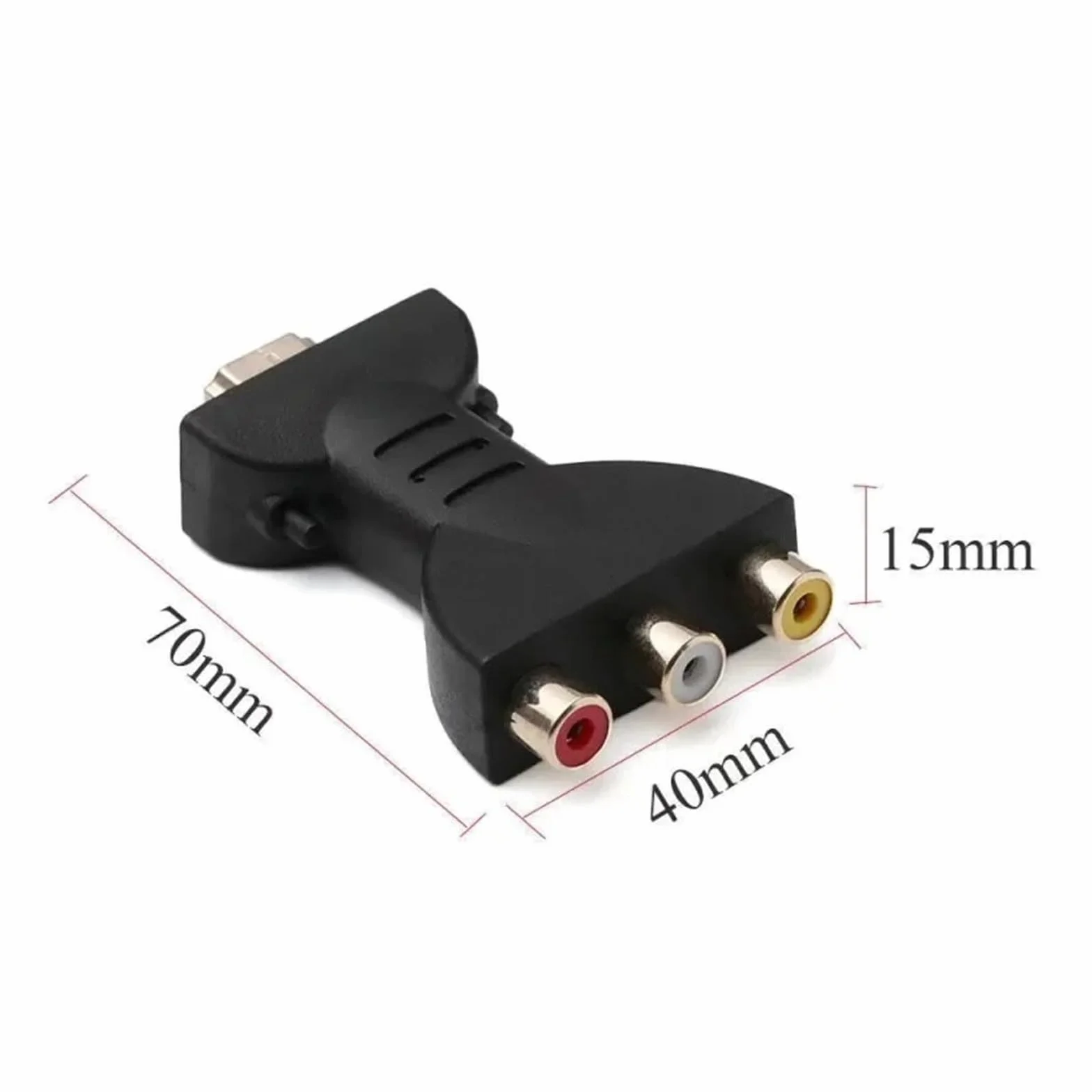Adapter konwertera RCA AV na HDMI 1080P HD męski na 3RCA wideo audio