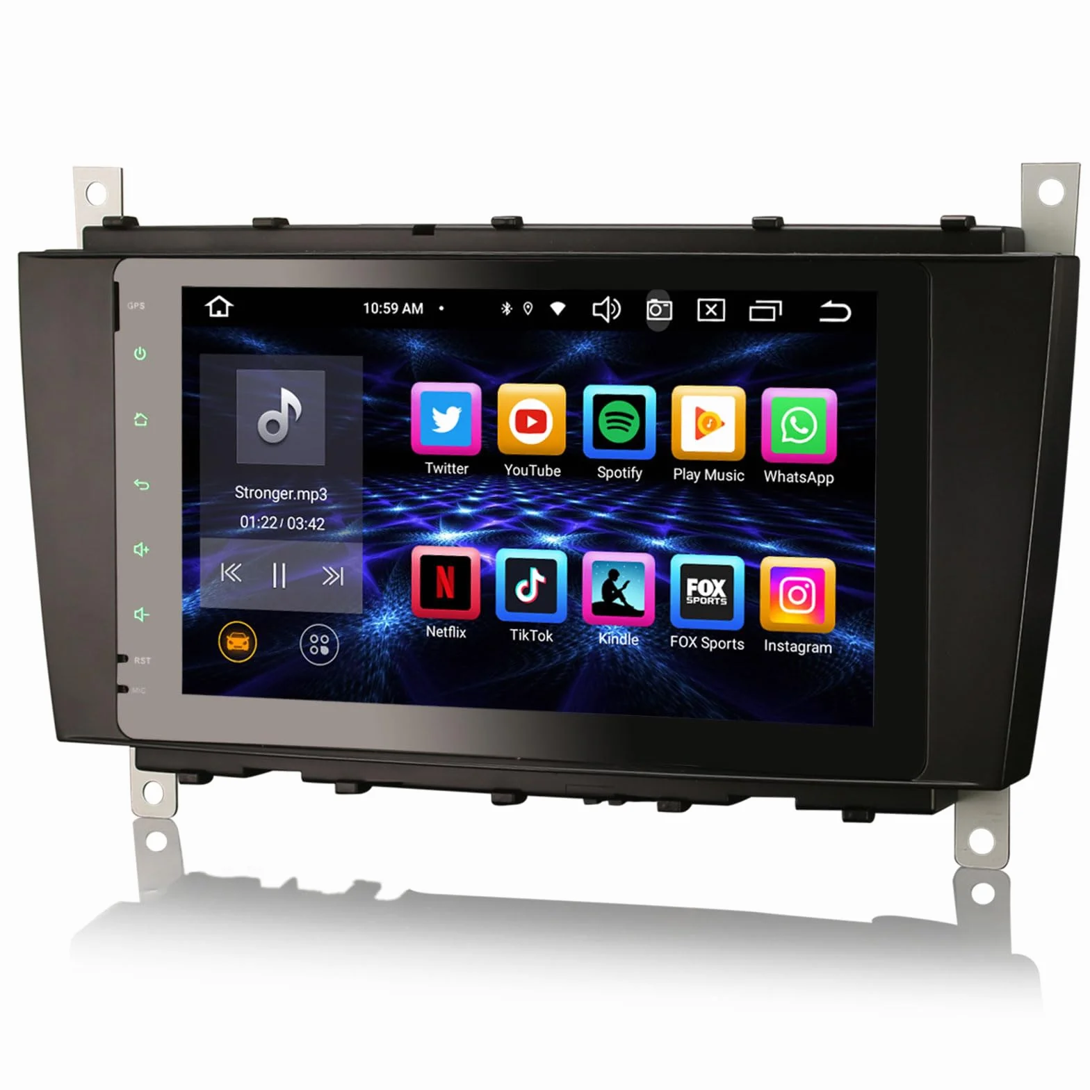 Erisin 8-rdzeniowy 8-calowy Android 14 nawigacja samochodowa stereo GPS dla Mercedes Benz klasa C/CLC W203 G klasa W463 wsparcie CarPlay Android Auto Bluetooth WiFi DSP TPMS FM Dab+ 4 GB RAM+64 GB ROM