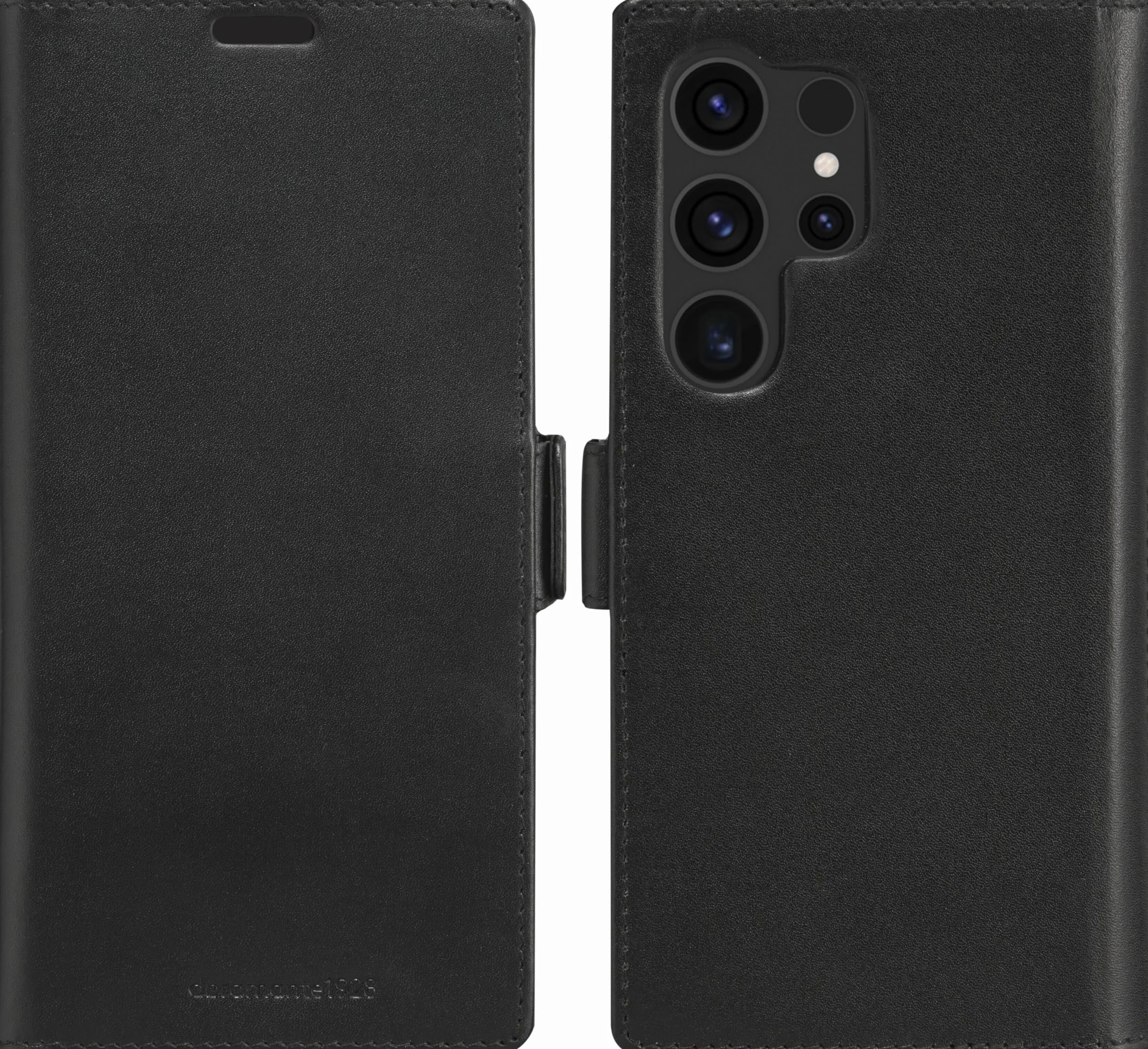 dbramante1928 Lynge - etui z klapką na telefon komórkowy - skóra - czarne - do Samsung Galaxy S24 Ultra