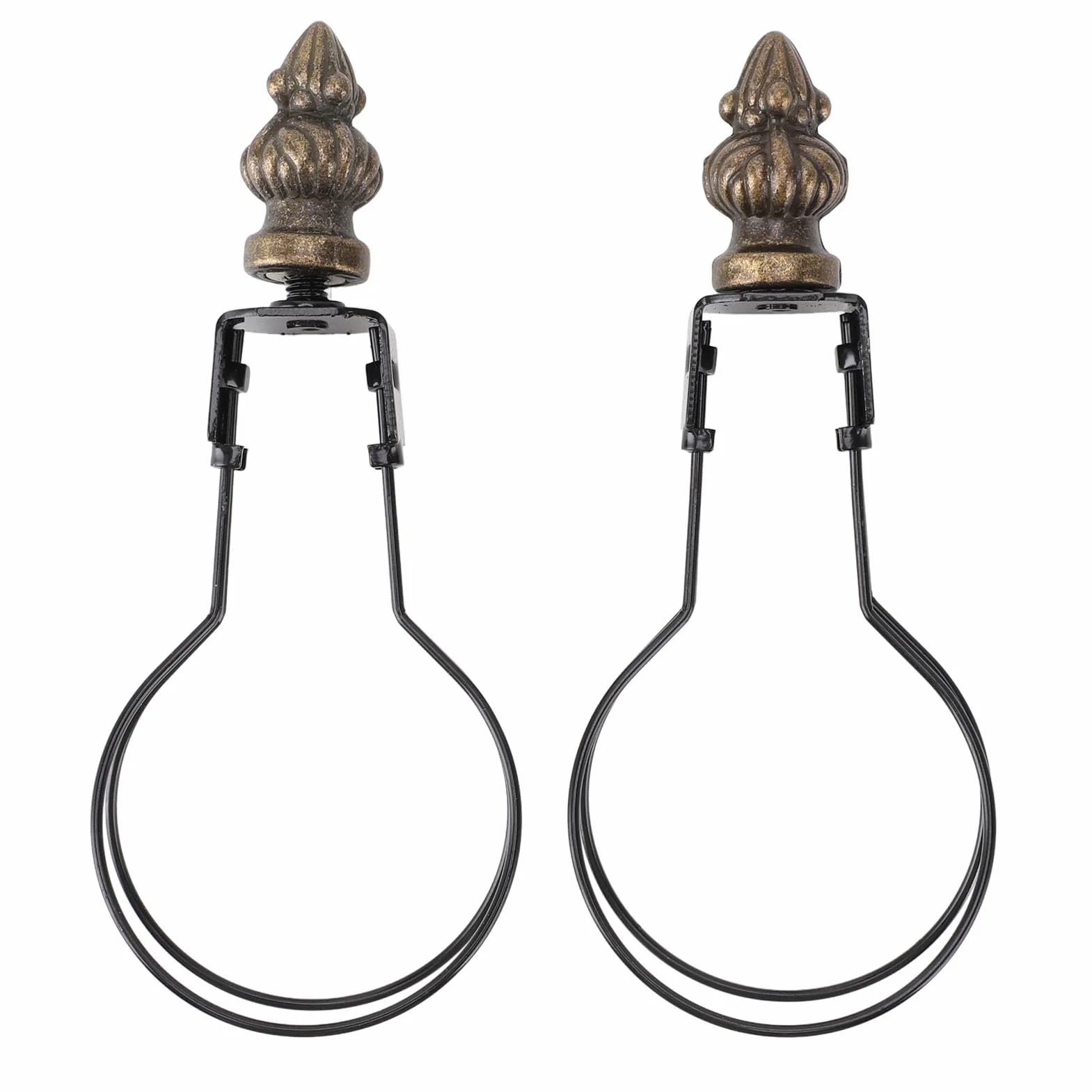 Adapter do Abażuru, Uchwyt na Abażur Nowoczesny Stylowy Metal 2 szt. Adapter do żarówki Lampy Klips na Abażurze do Lampy Podłogowej, Lampy Stojącej, żyrandola