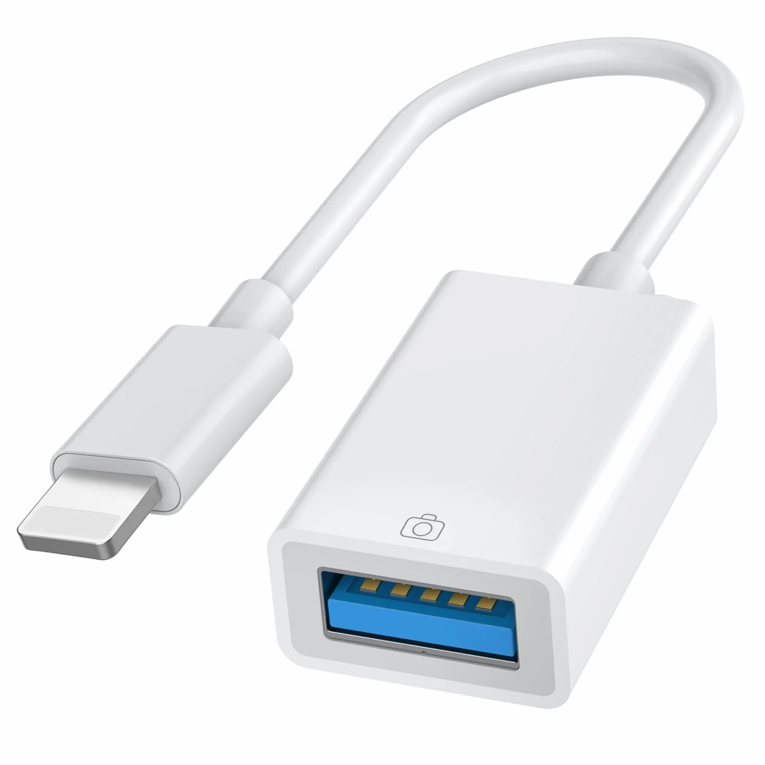 Adapter Lightning do USB MFi dla iPhone 14 13 12 11 iPada Air OTG