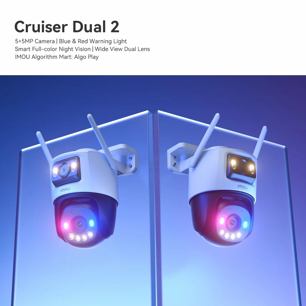 Imou Telecamer Cruiser Dual 2 10 Mp PTZ IP/Wi-Fi w pełni funkcjonalny 10 MP 3,6 mm IR+R & B light